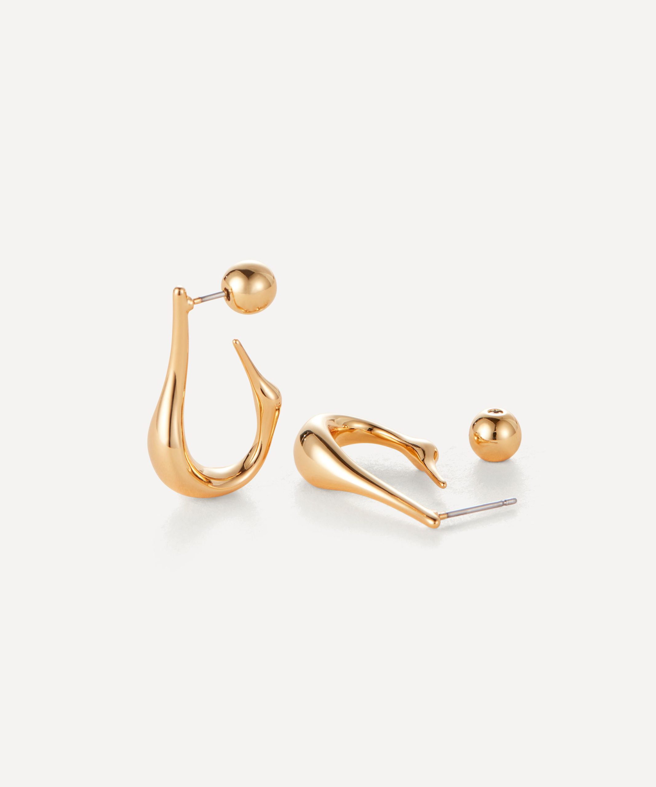 JENNY BIRD 14ct Gold-Plated Small Colette Hoop Earrings