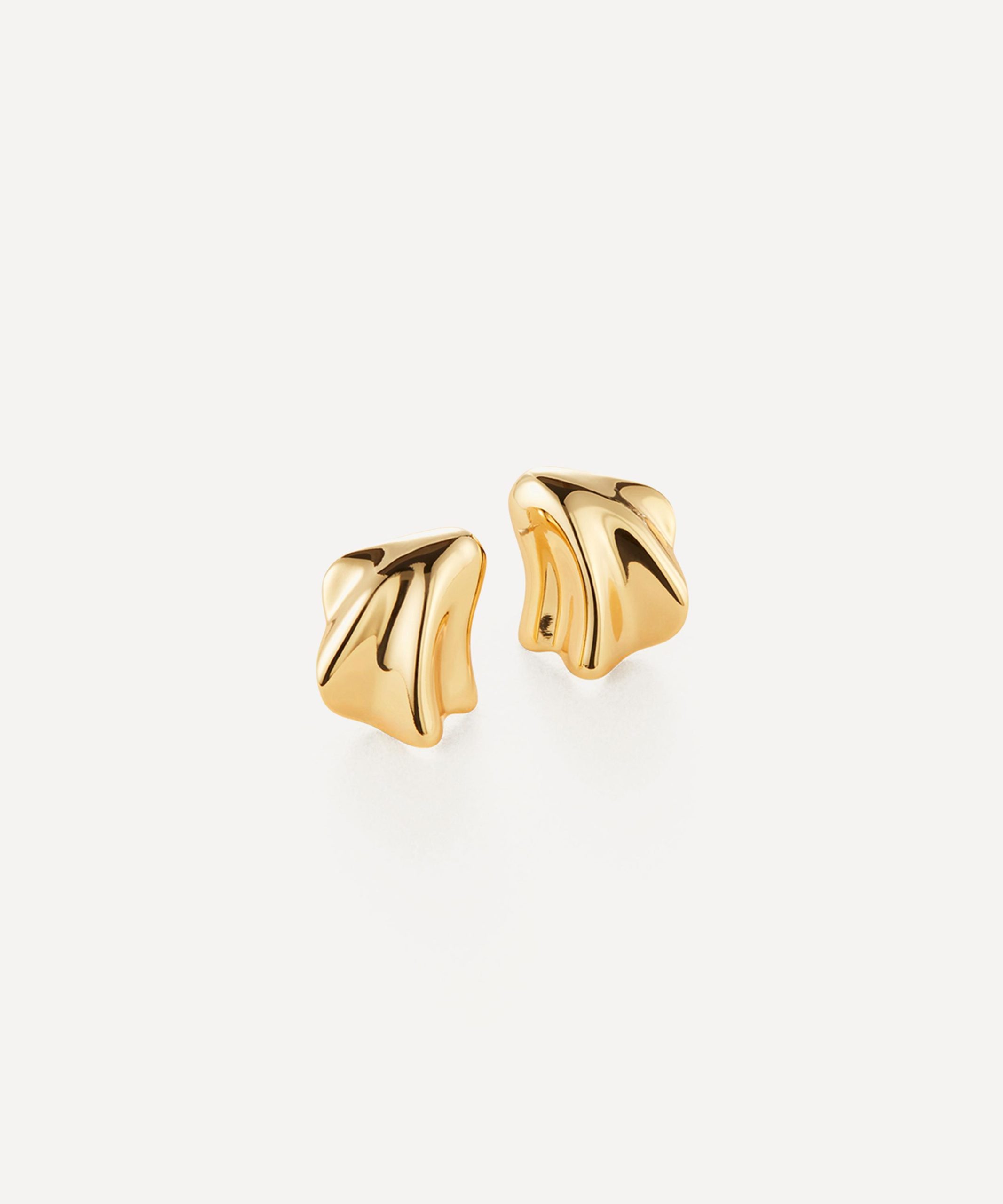 JENNY BIRD 14ct Gold-Plated Zoe Stud Earrings