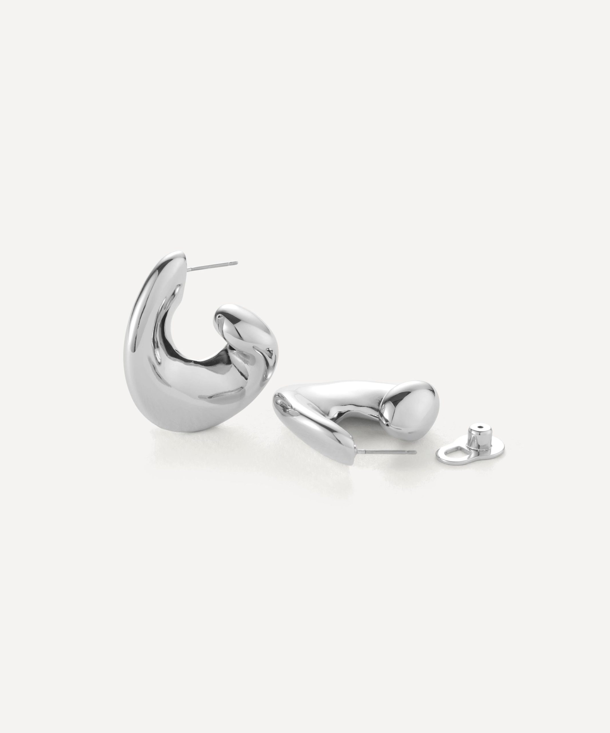 JENNY BIRD Silver-Plated Gigi Hoop Earrings