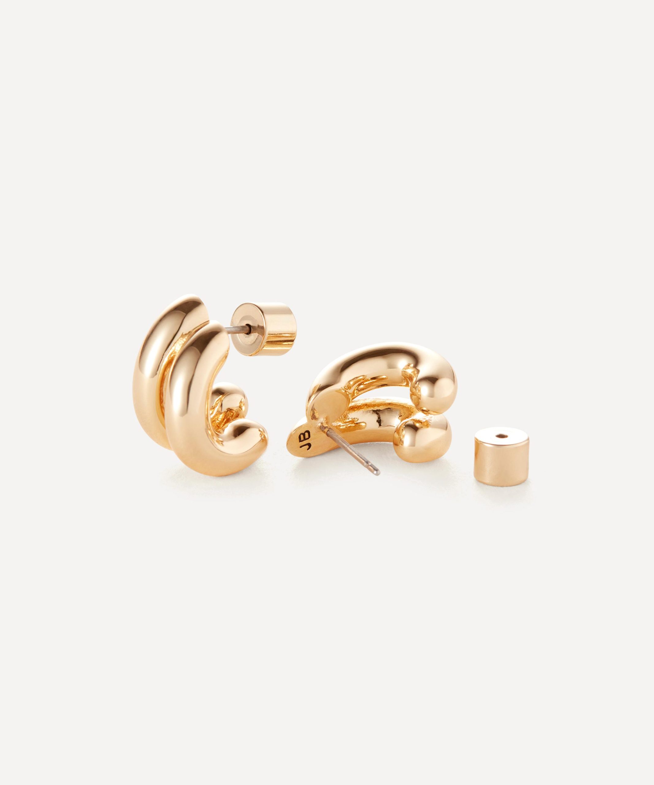 JENNY BIRD 14ct Gold-Plated Mini Florence Hoop Earrings