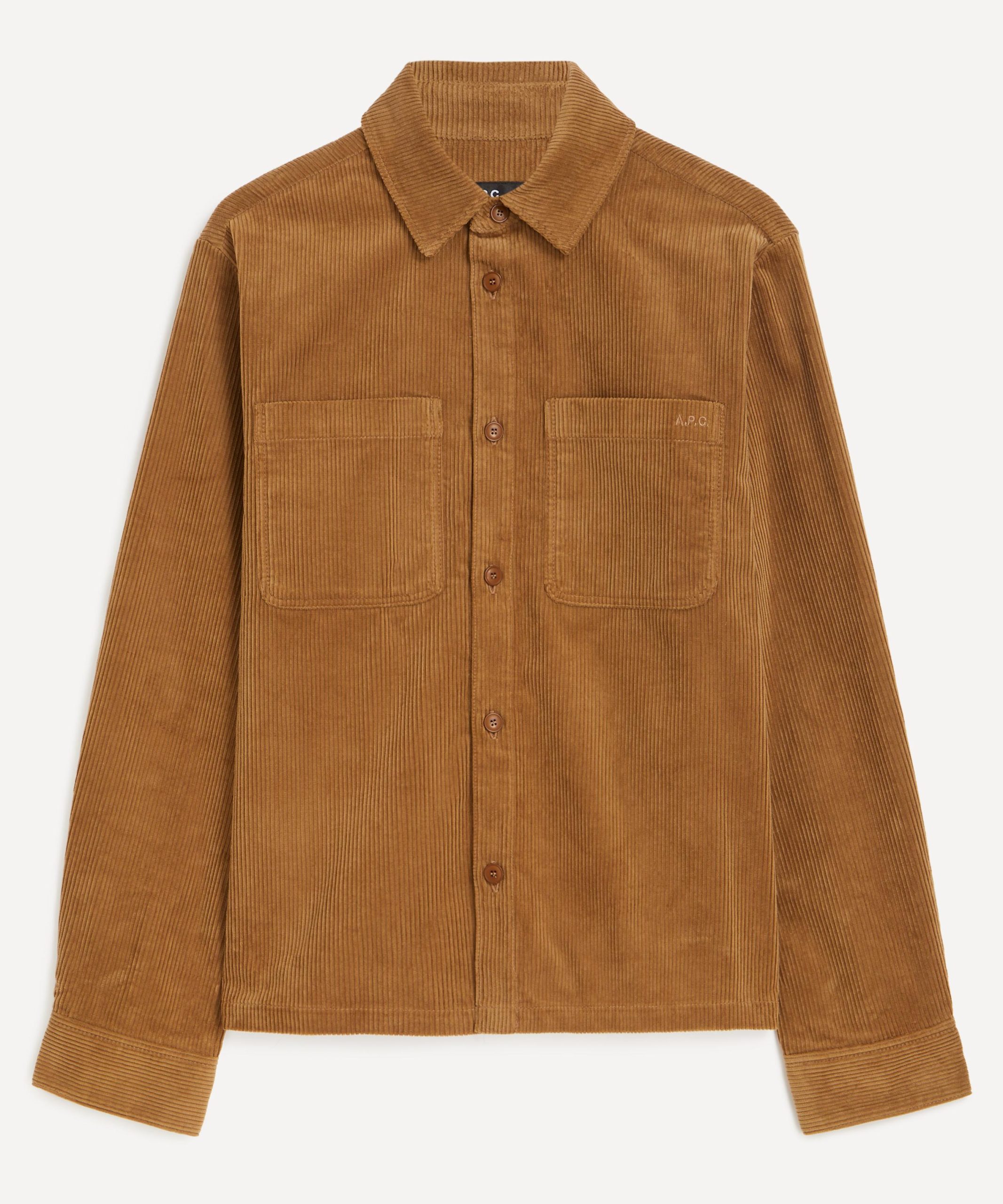A.P.C. Leon Brown Corduroy Overshirt