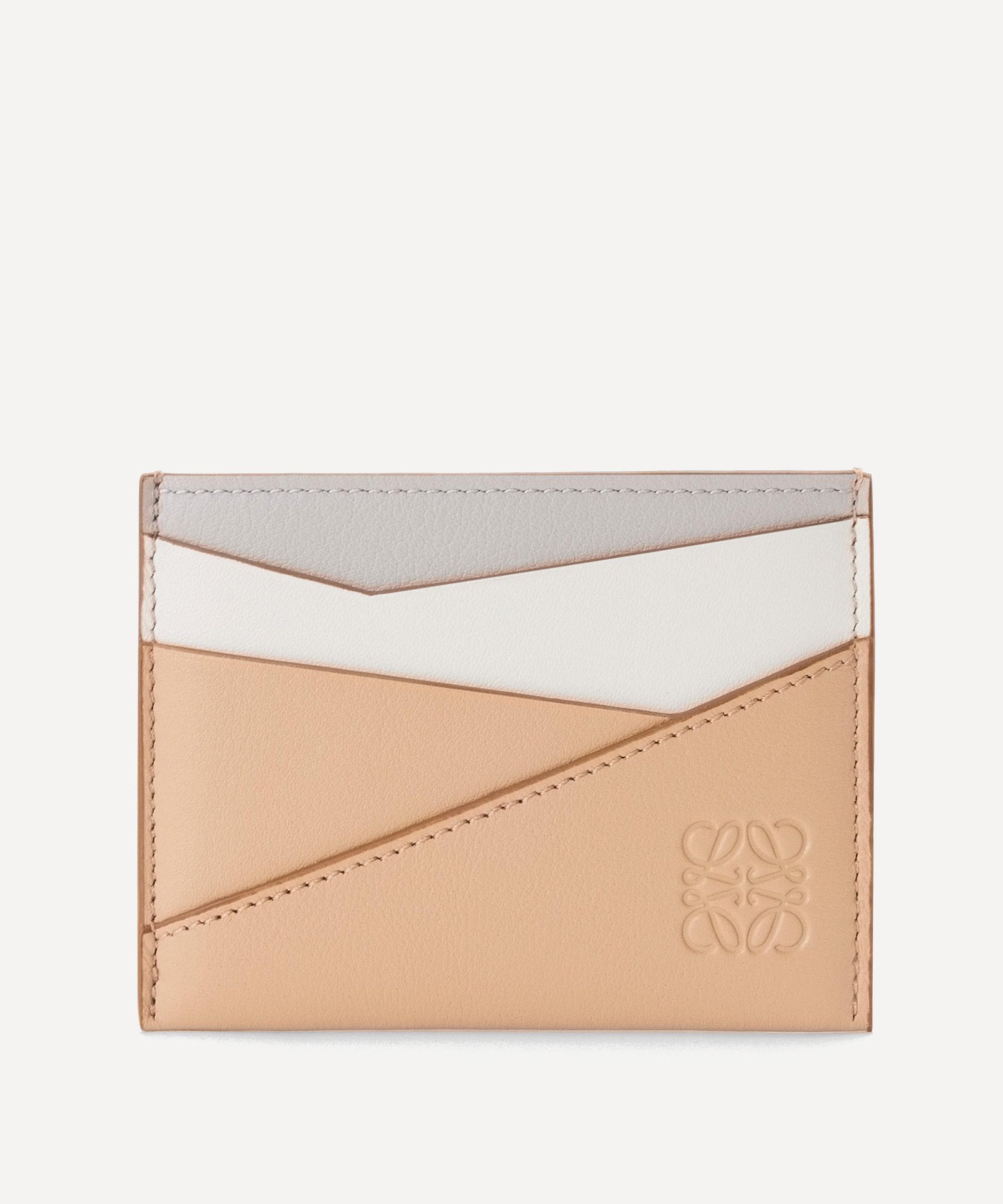 Loewe Puzzle Plain Ghost Leather Cardholder