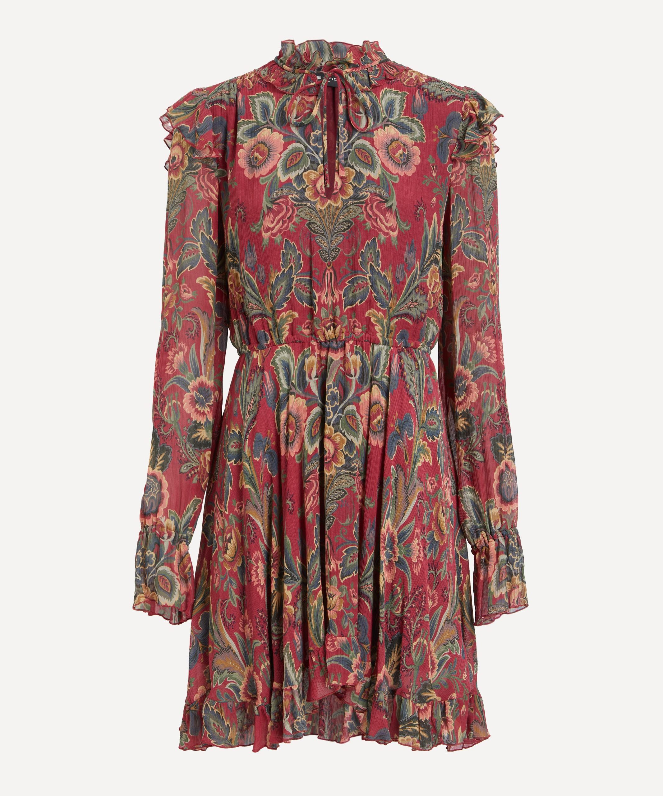 Etro Floral Silk-Blend Mini Dress