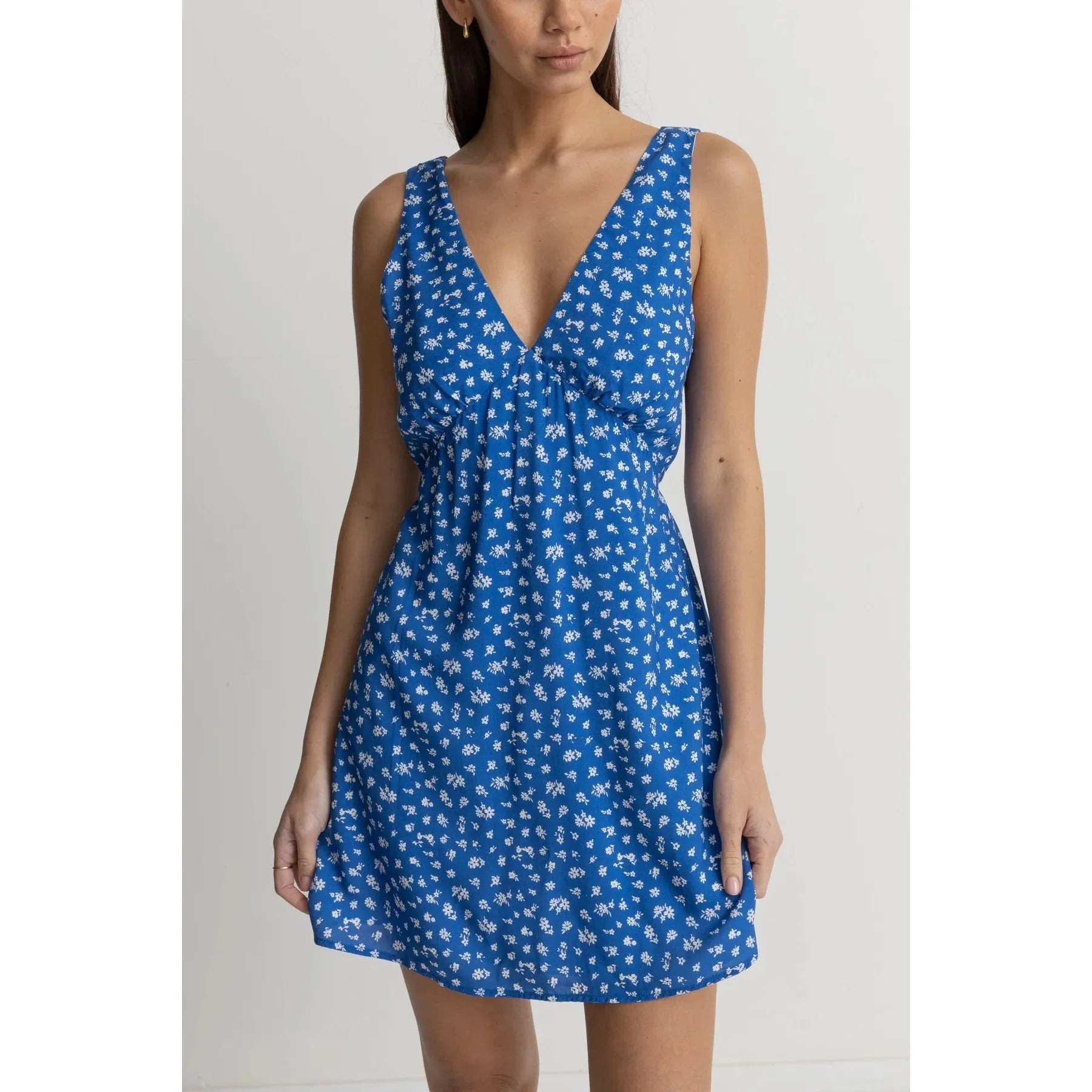 Rhythm Elodie Floral Mini Dress - Blue