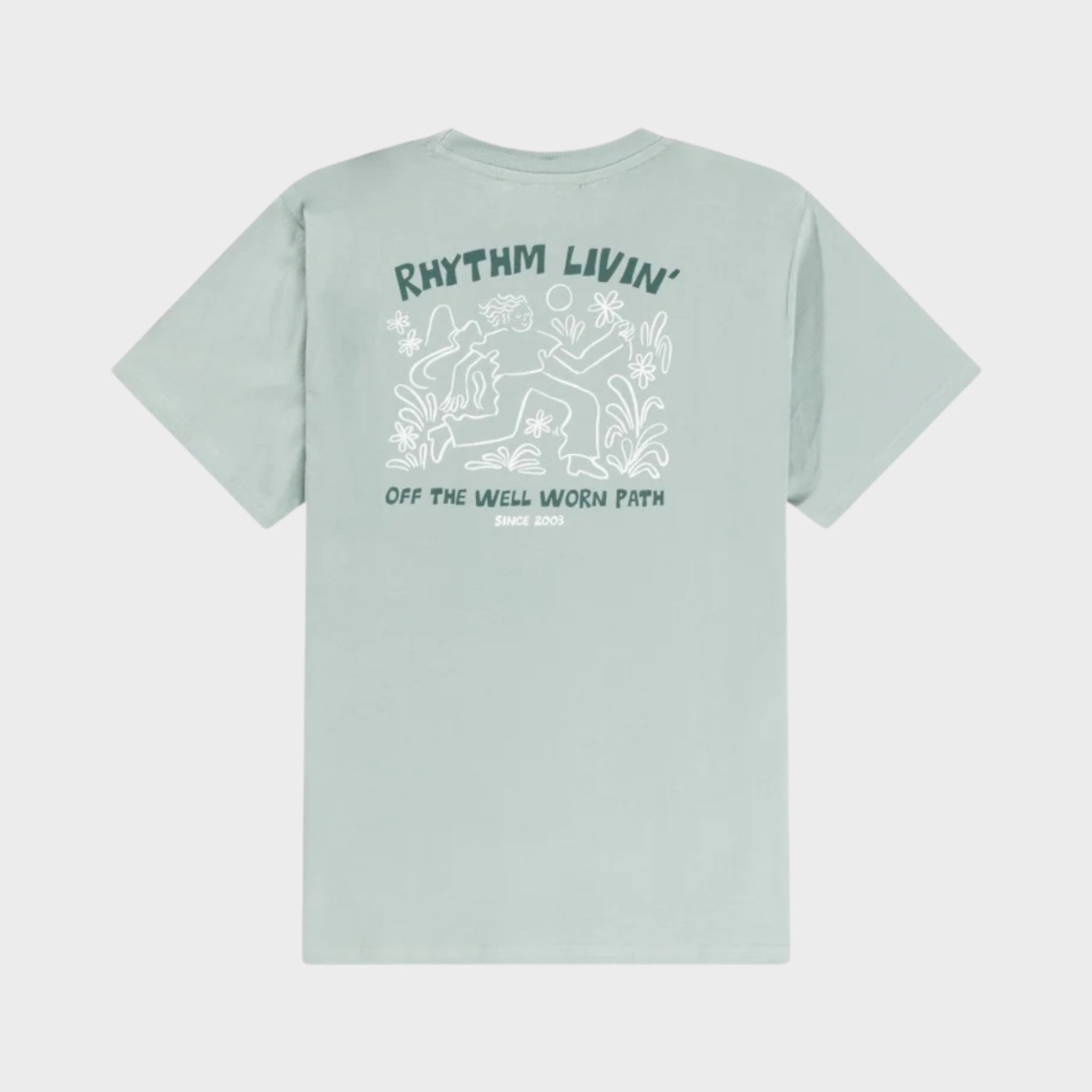 Rhythm Men's Freedom Short Sleeve T-shirt - Sea Foam