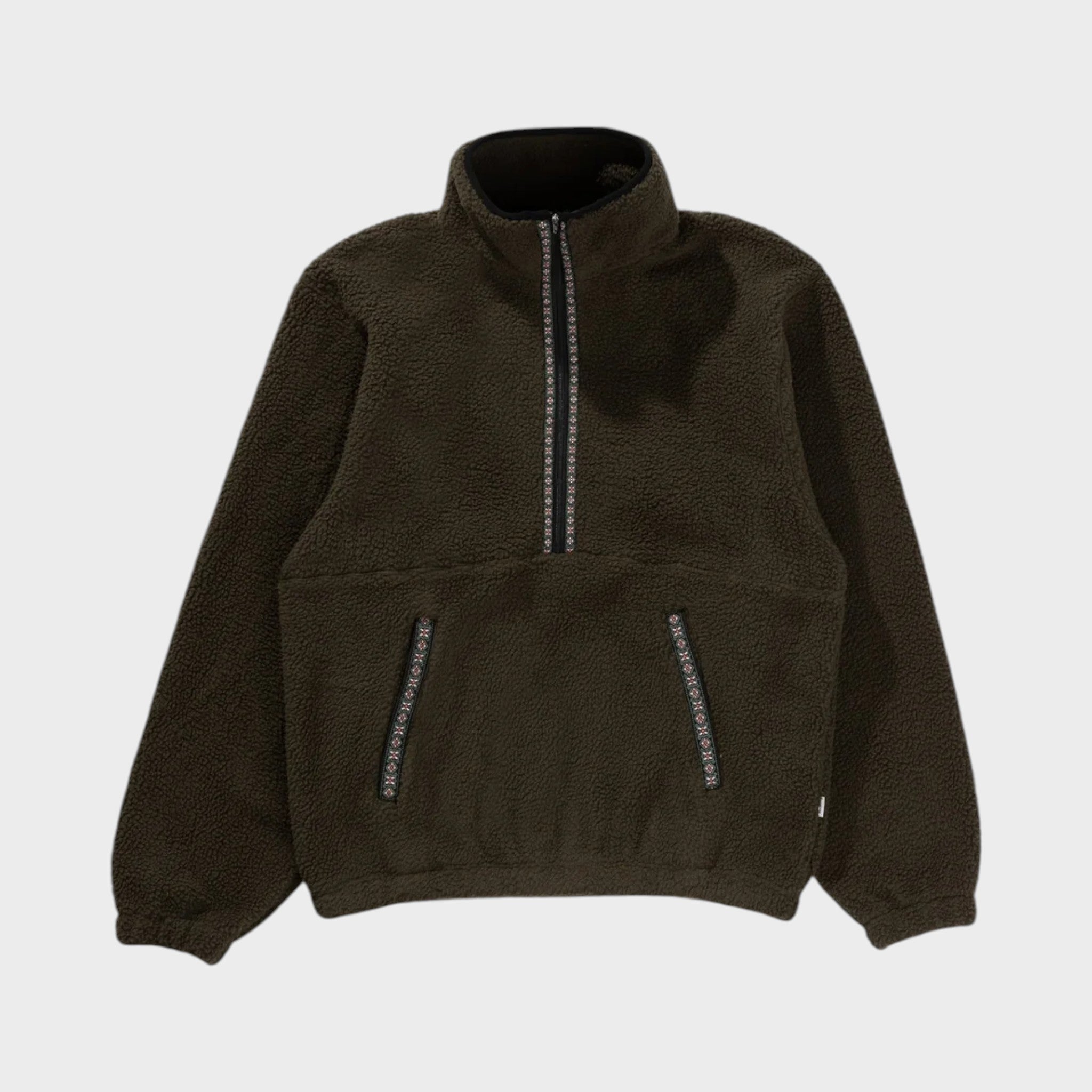 Rhythm Men's Sherpa Pullover - Olive