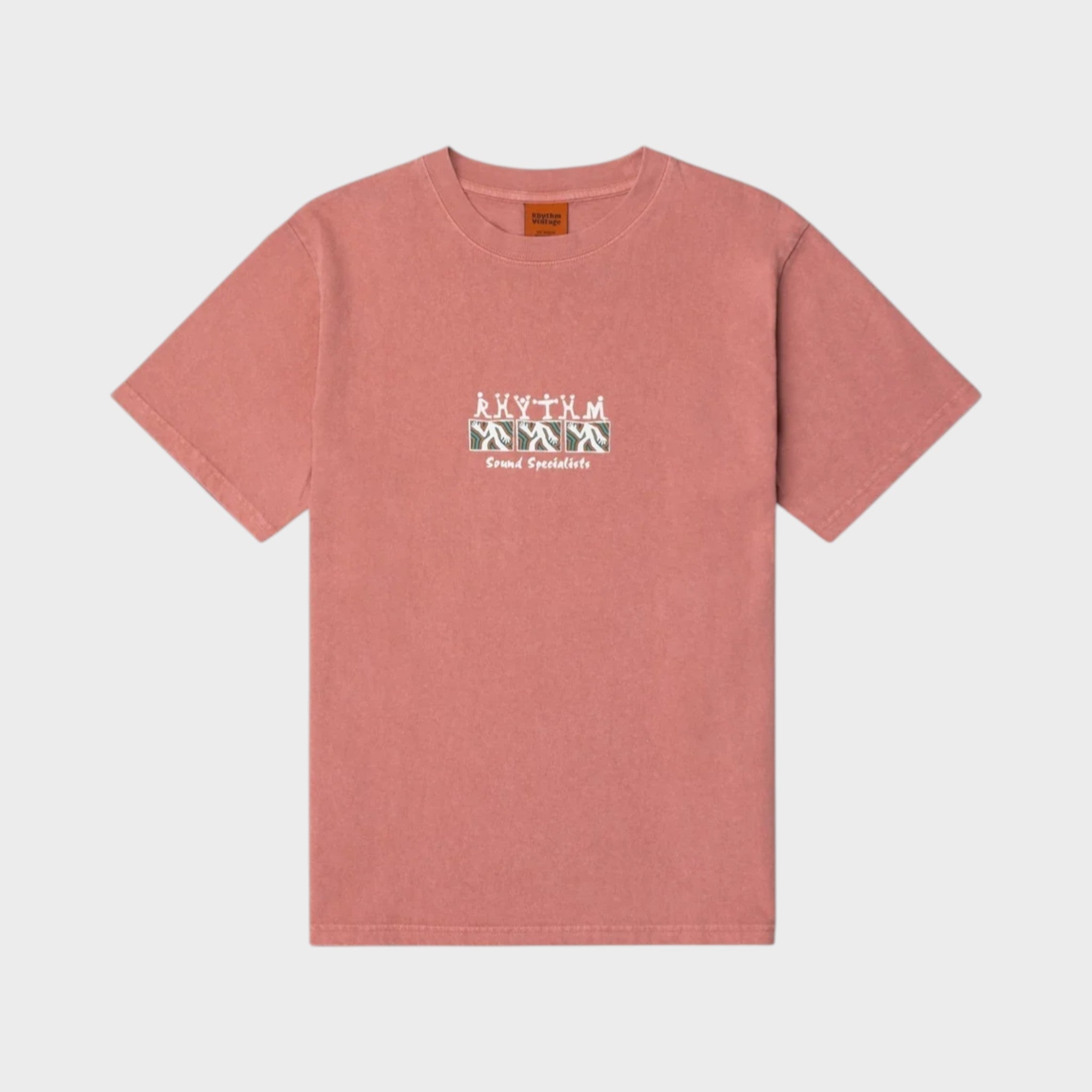 Rhythm Men's Sound Specialist Vintage Short Sleeve T-Shirt - Dusty Ros