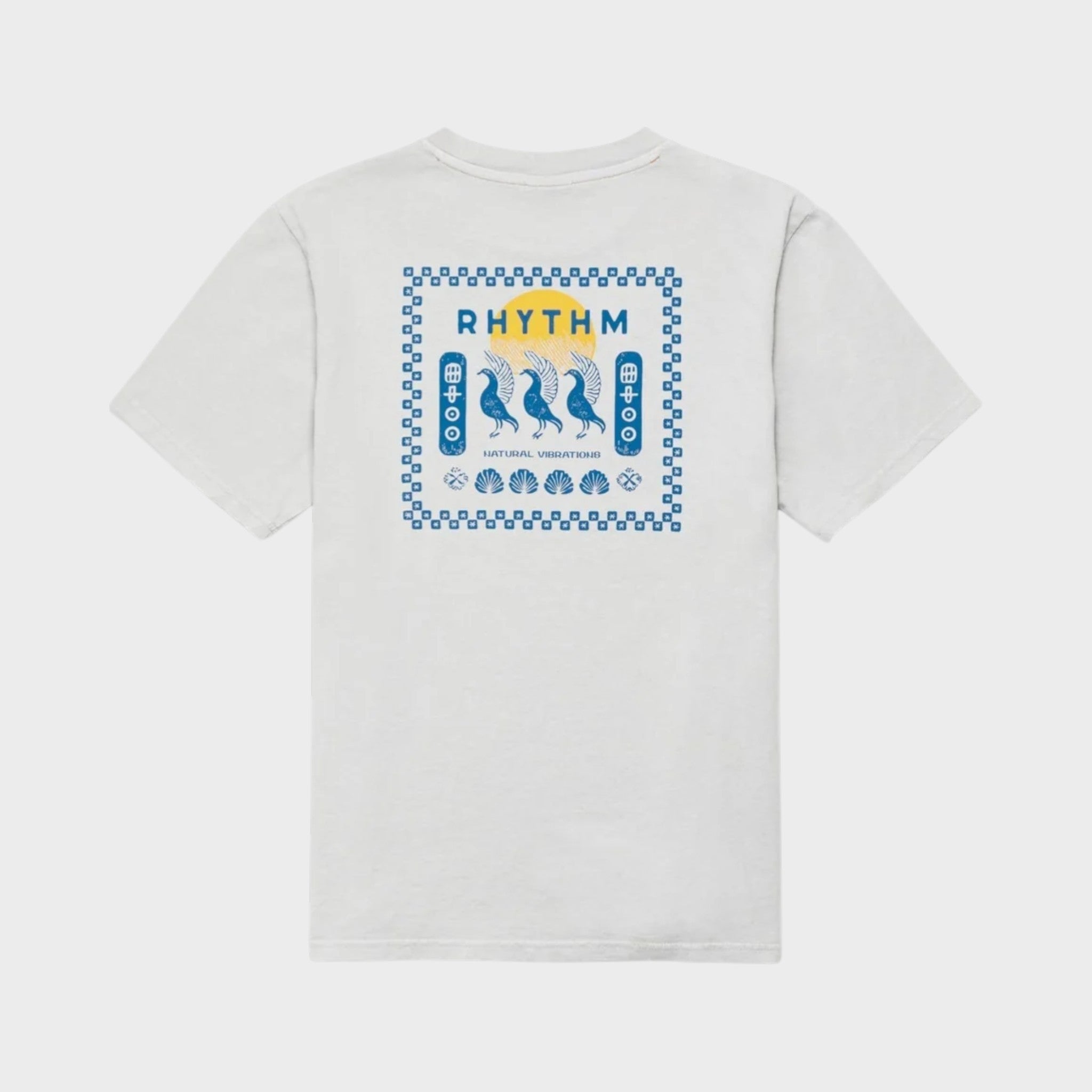 Rhythm Men's Natural Vibrations Vintage Short sleeve T-Shirt - Stone