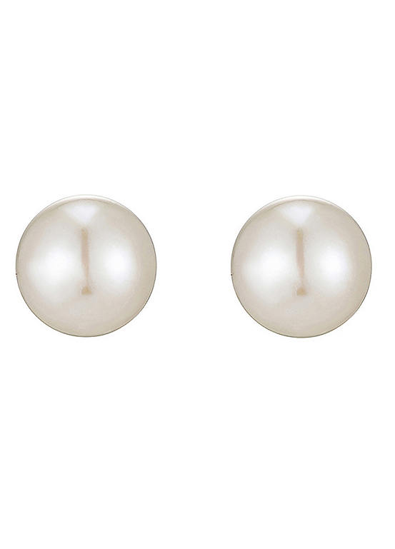 18ct Gold Plated Sterling Silver 5mm Freshwater Pearl Stud Earrings