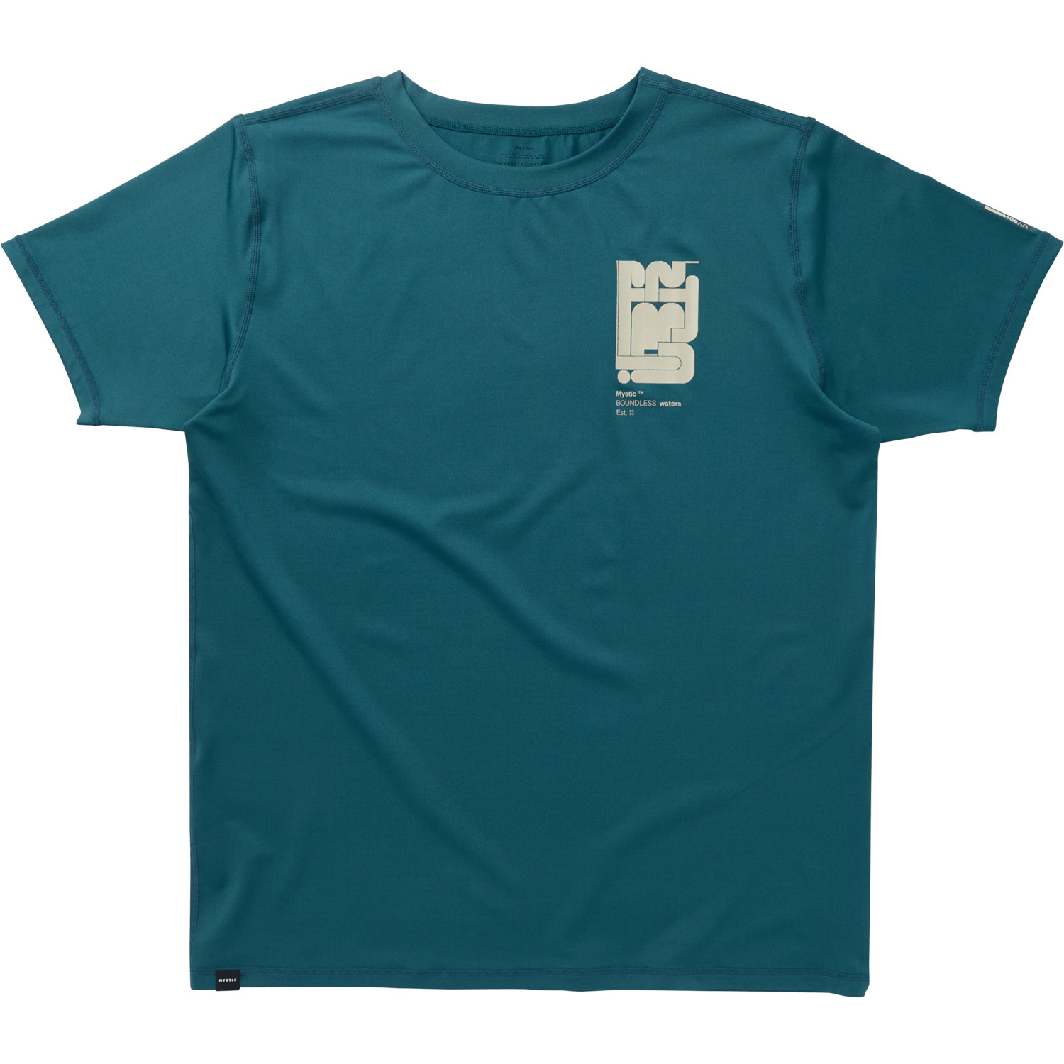 Mystic Boarding Short-Sleeve Rashvest - Teal