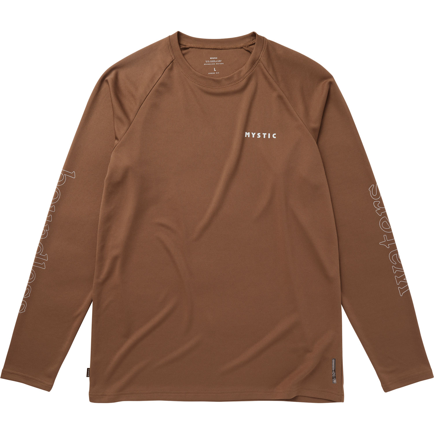 Mystic Tactic Long Sleeve Rash Vest - Brown