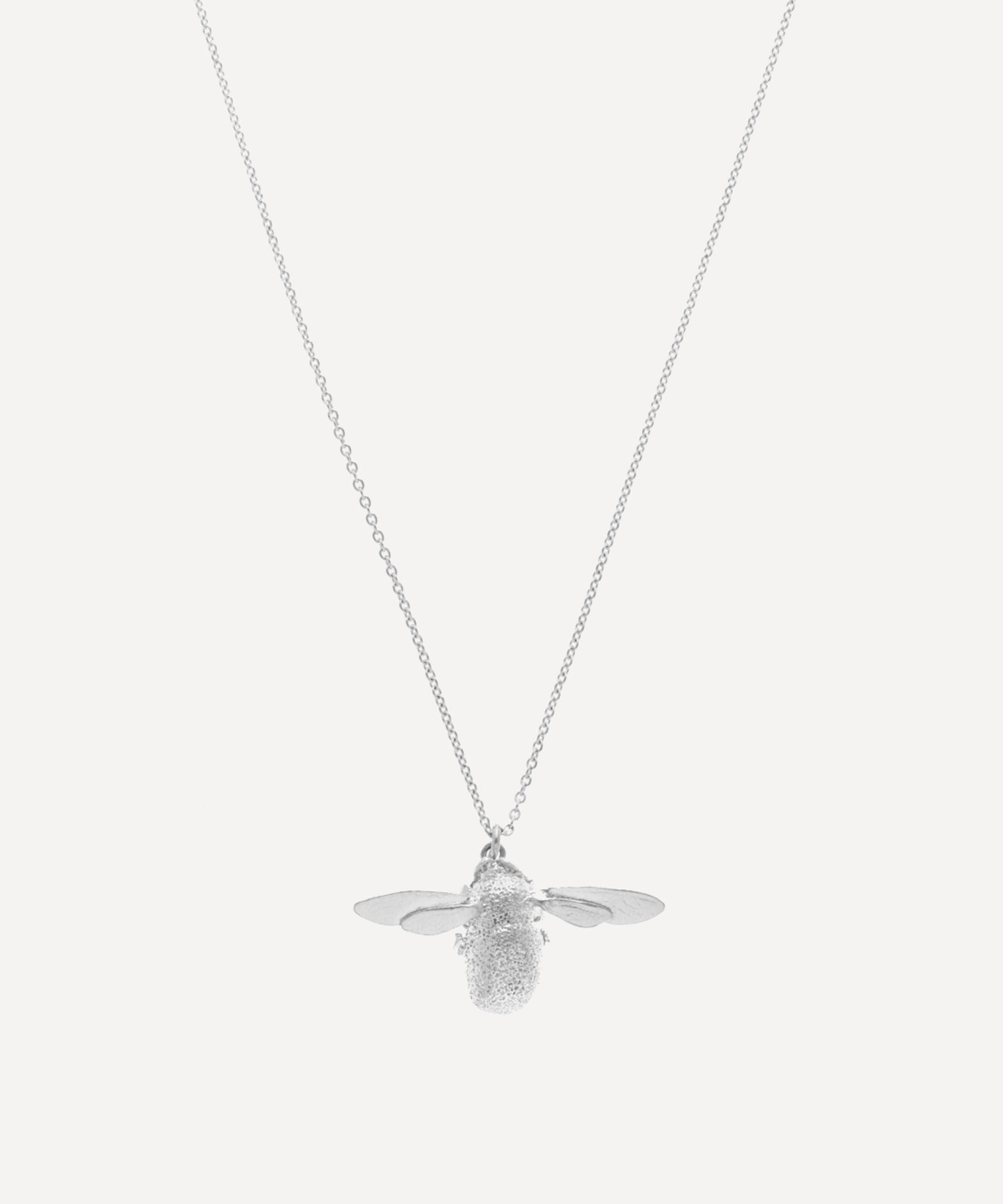 Alex Monroe Silver Bumblebee Necklace