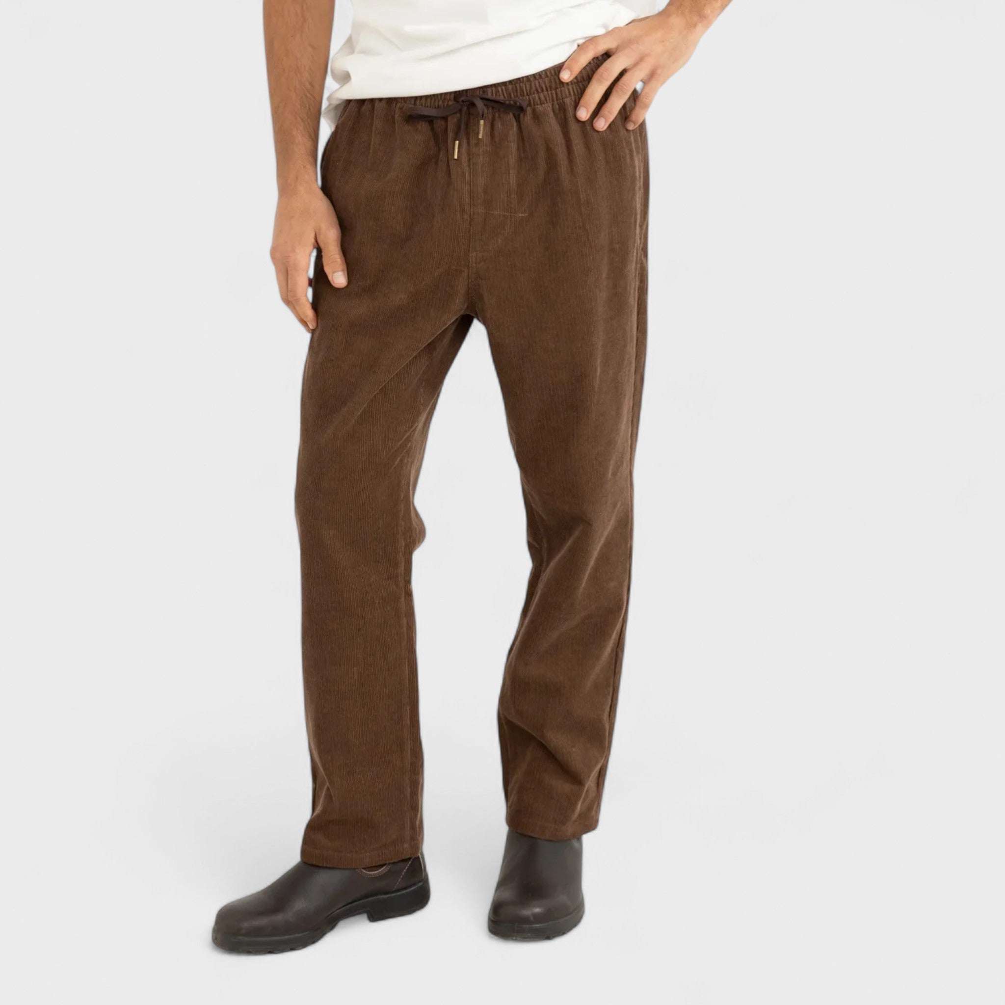 Rhythm Men's Cord jam Pant - Brown