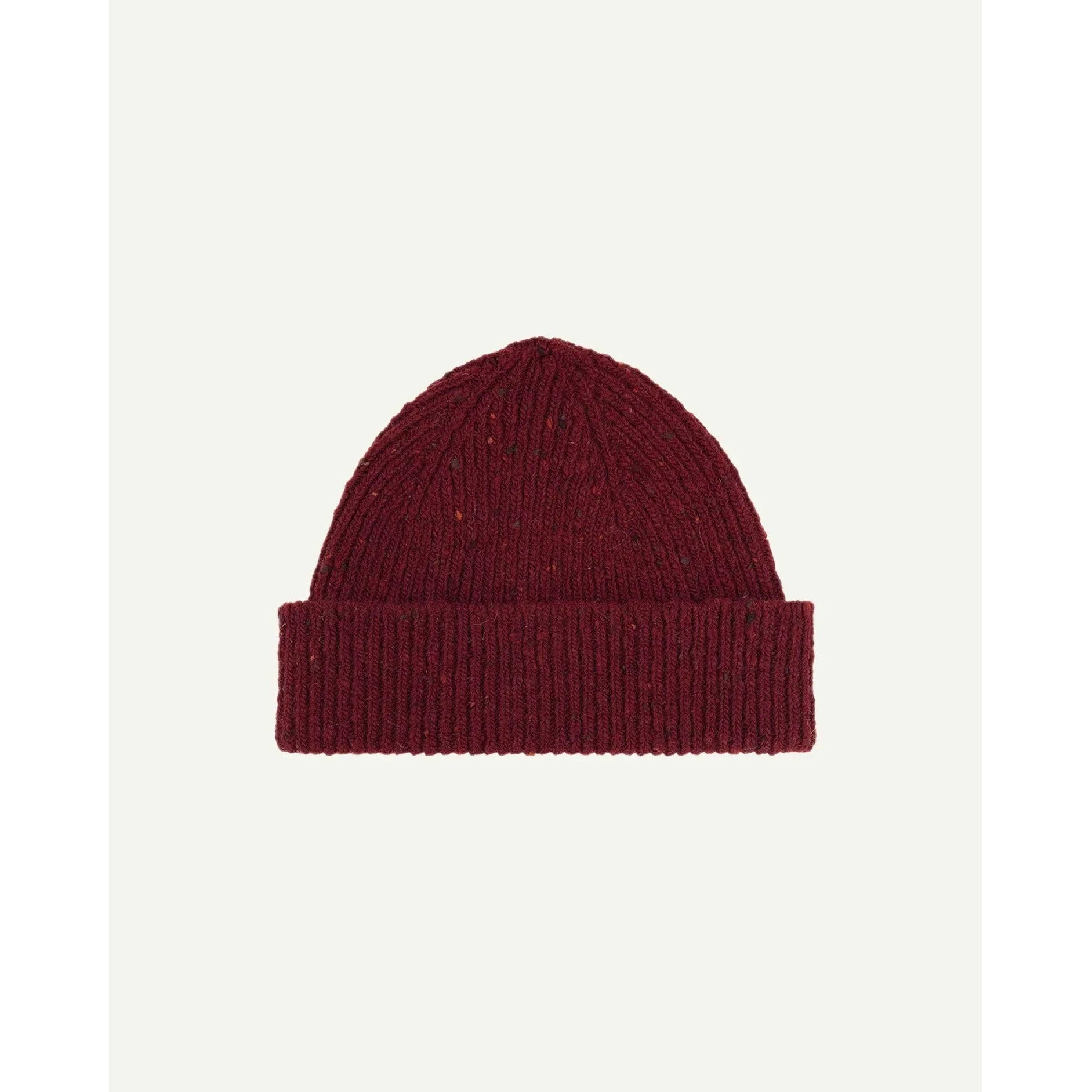 USKEES 'DONEGAL MERINO WOOL' BEANIE - MERLOT - #4003