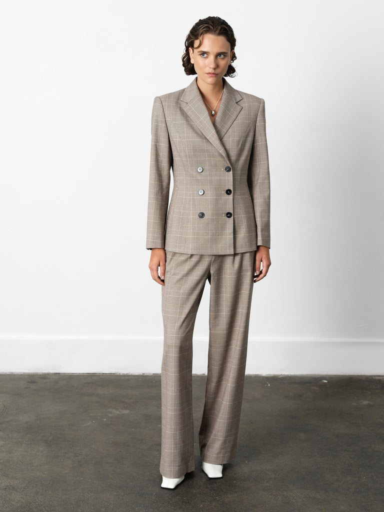 Chester Check Cinched Blazer