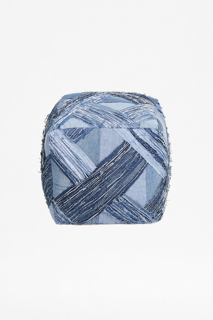 Recycled Denim Pouffe