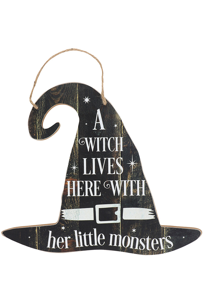 A Witch Lives Here Sign