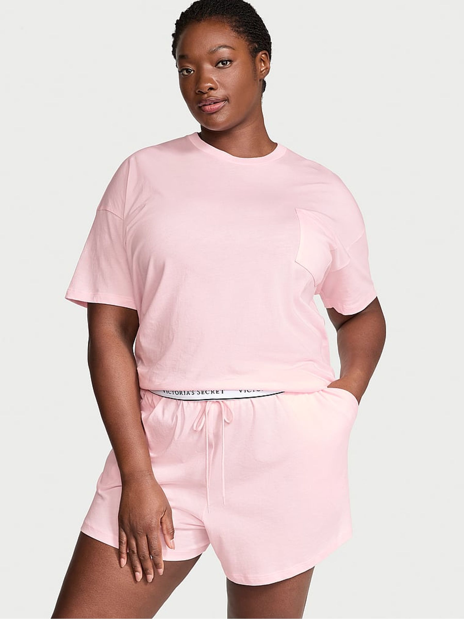 Angel Pink Short Cotton Pyjama Set