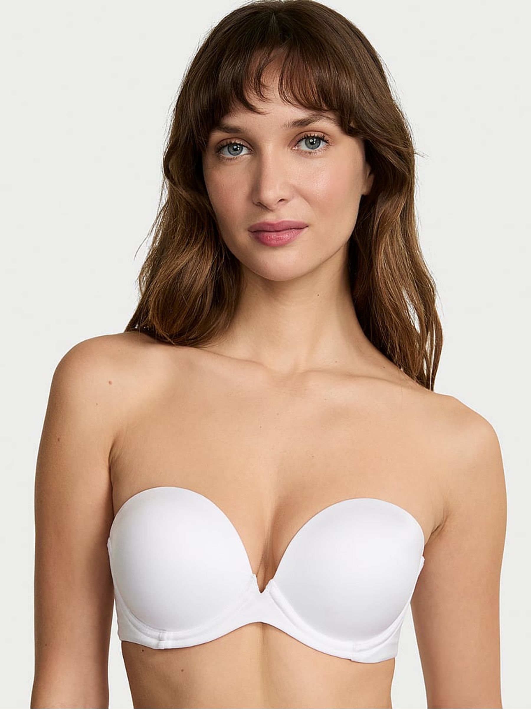 White Strapless Multiway Push Up Bra