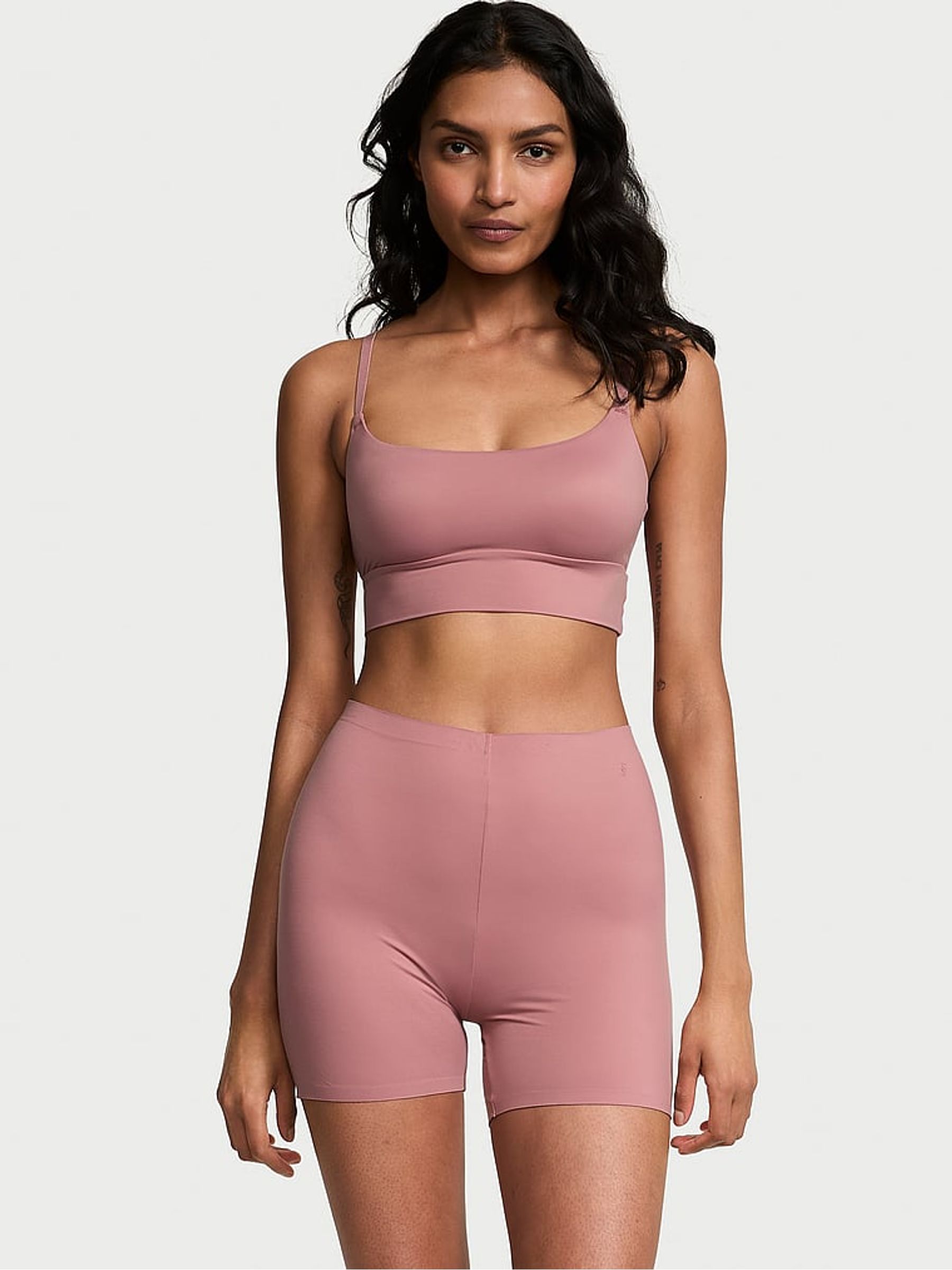 Nostalgia Rose Pink BODYWEAR By Victoria with FeatherSoft™ Innovation Bike Shorts