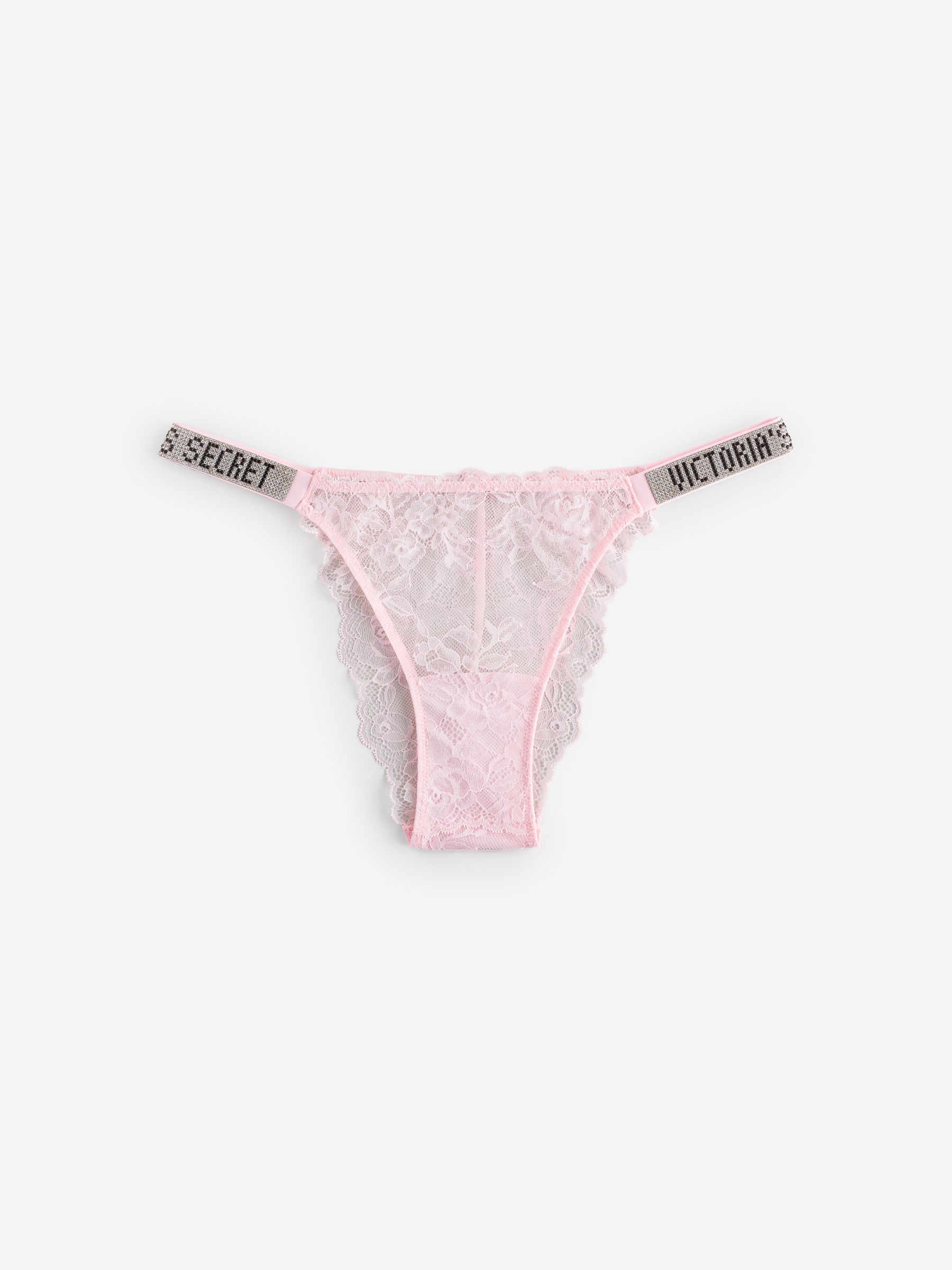 Angel Pink Brazilian Shine Strap Knickers