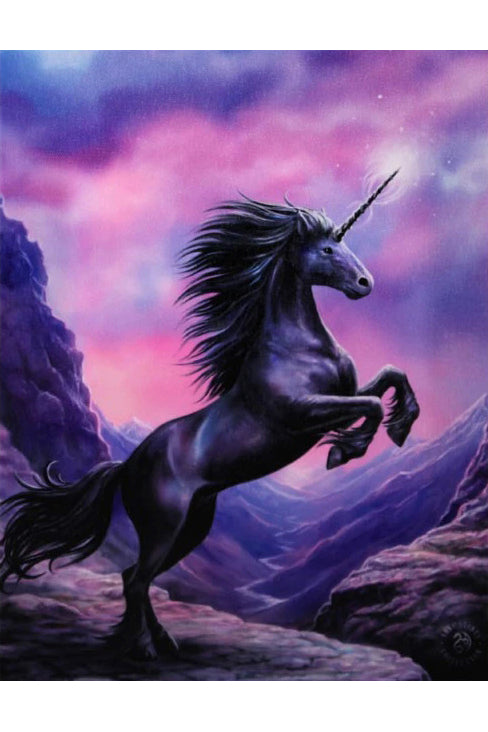 Anne Stokes Black Unicorn Picture