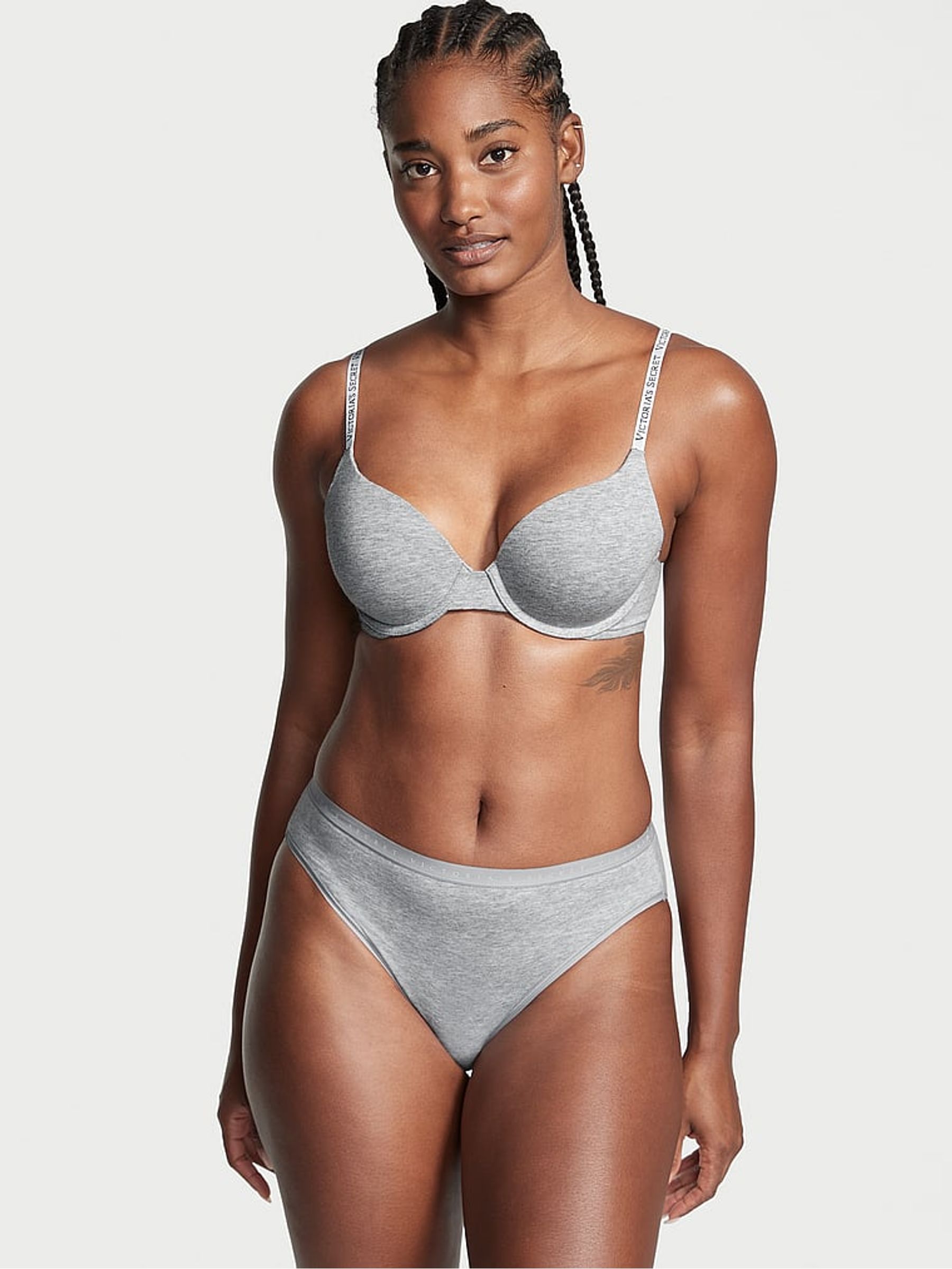 Grey Heather Brief Knickers