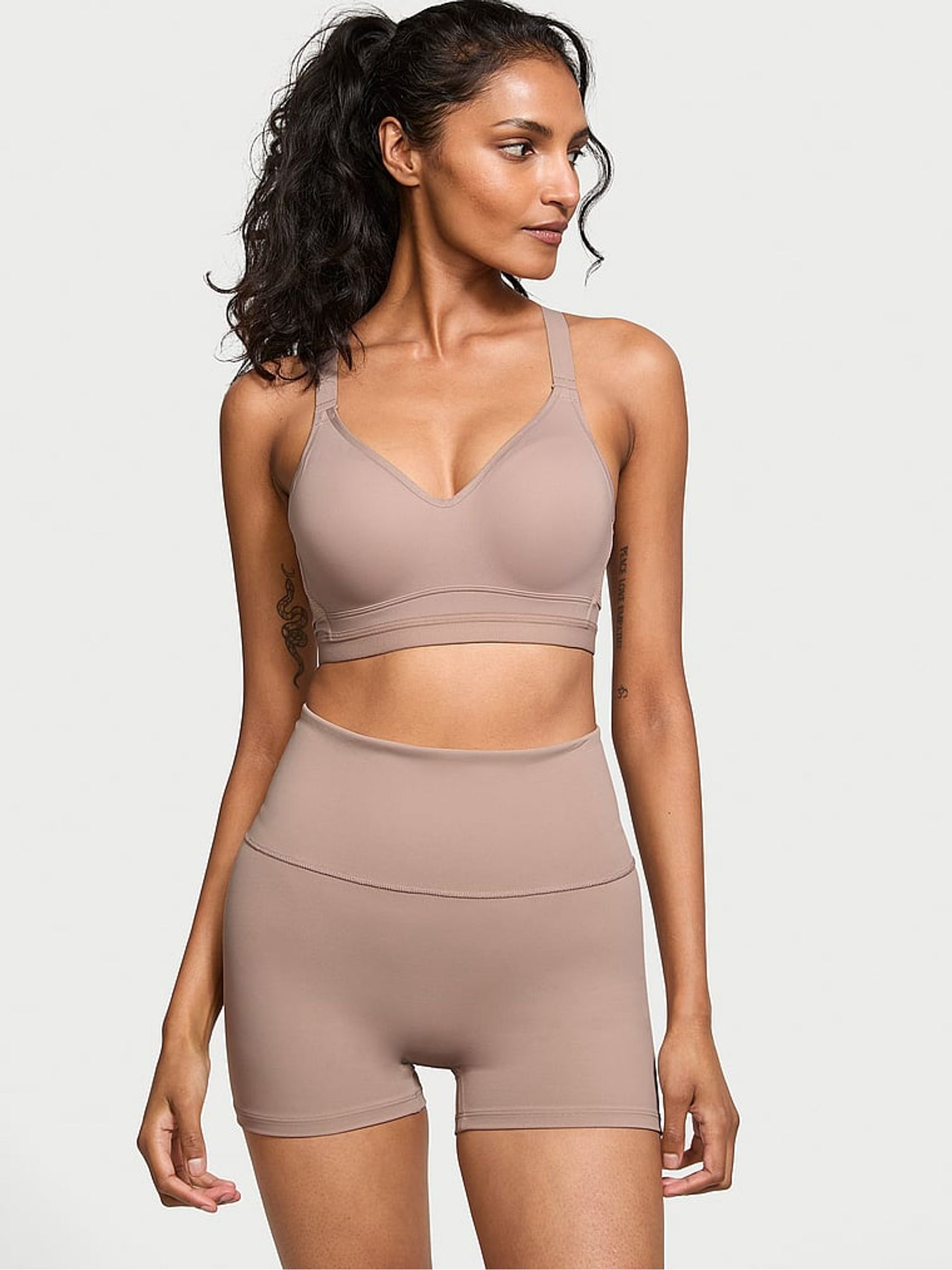 Candlelight Rose Nude Elevate™ High Rise Bike Shorts