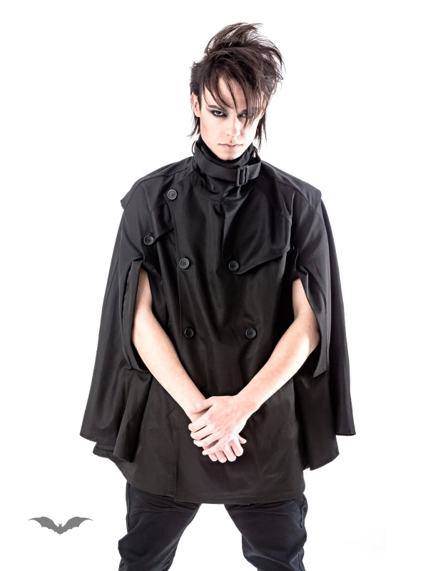 Queen of Darkness - Black Unisex Cape Jacket by Grin Entertainment Store