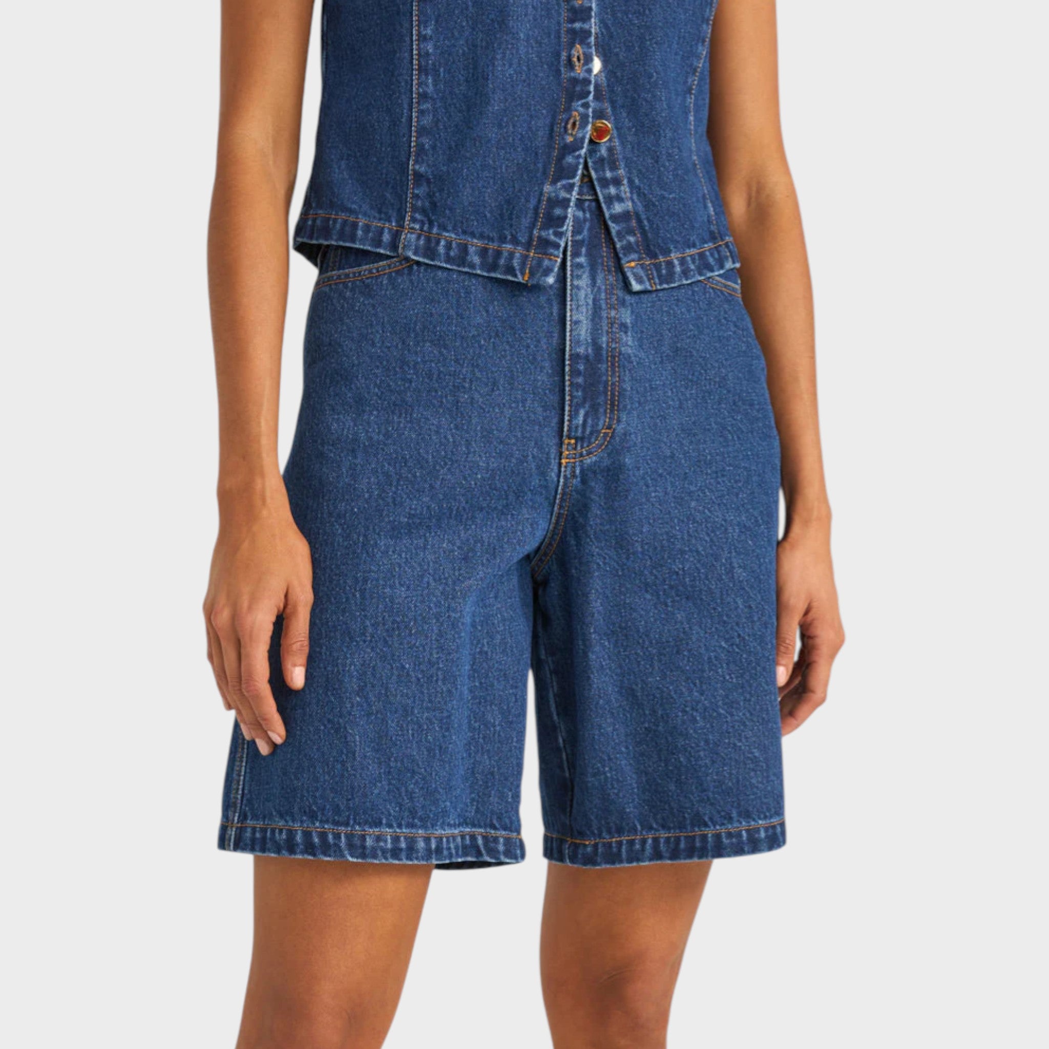 Rhythm Women's Gia Denim Jorts - Indigo