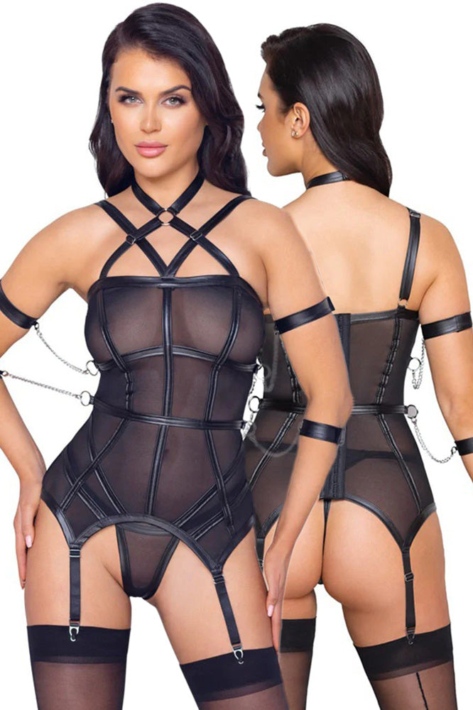 Cottelli Bondage Harness Lingerie Set