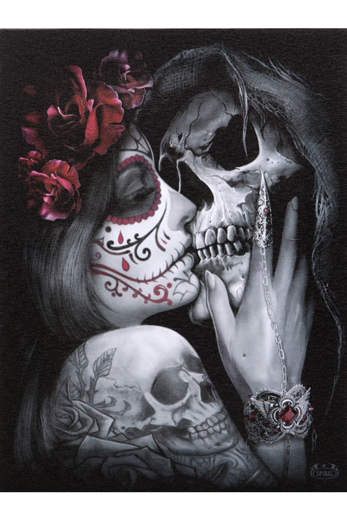 Dead Kiss Canvas Plaque