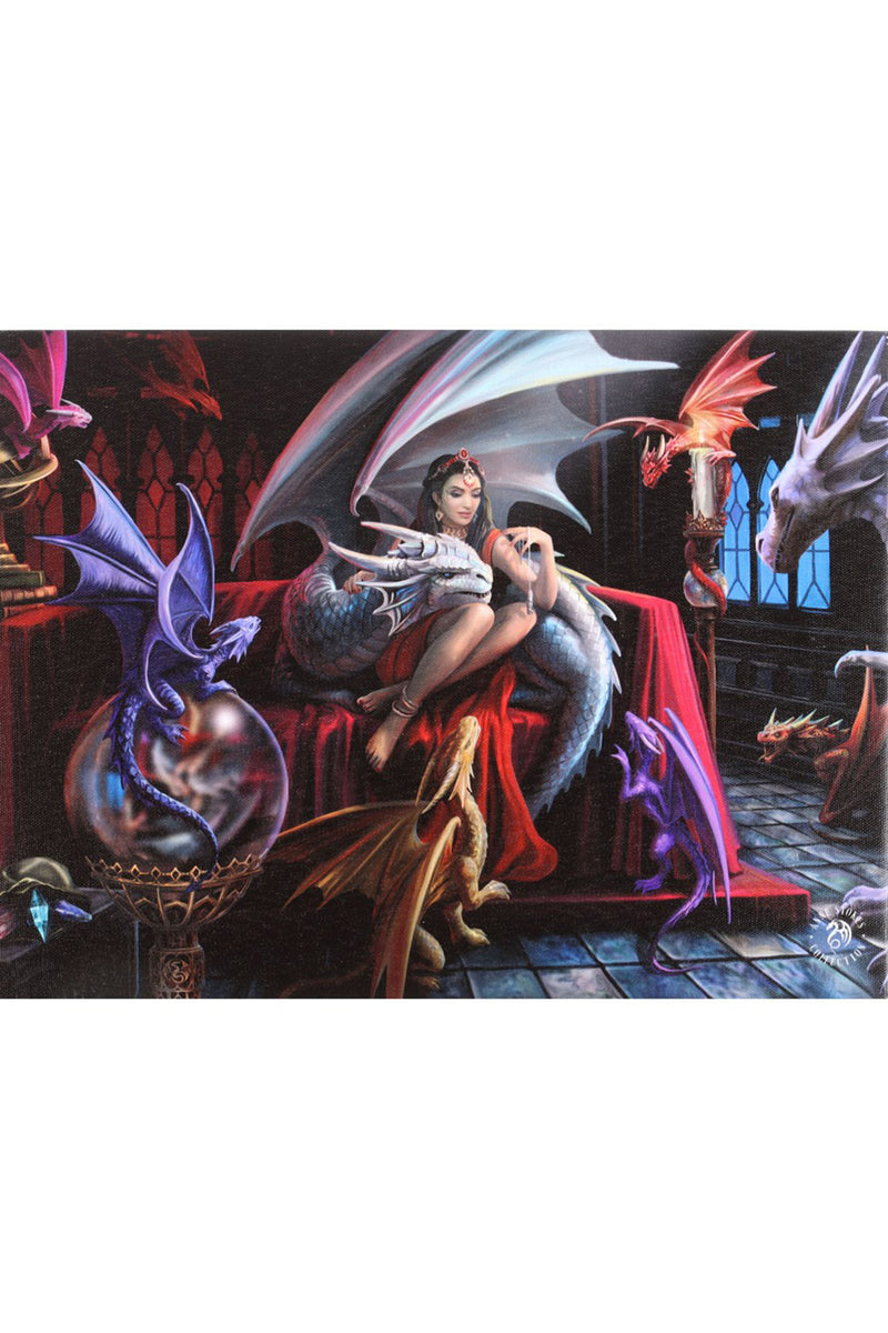 Anne Stokes Dragon Charm Canvas Plaque