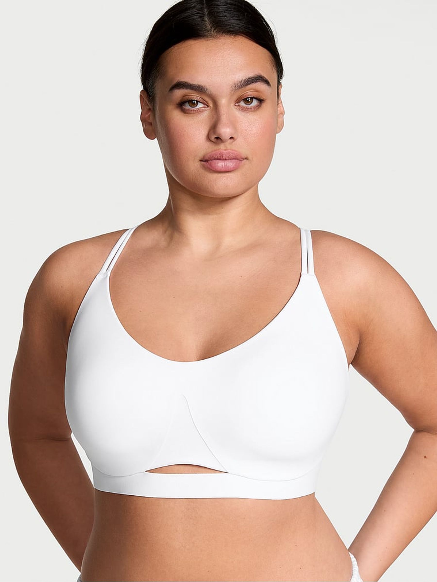 White Elevate™ Strappy Comfort Low Support Sports Bra