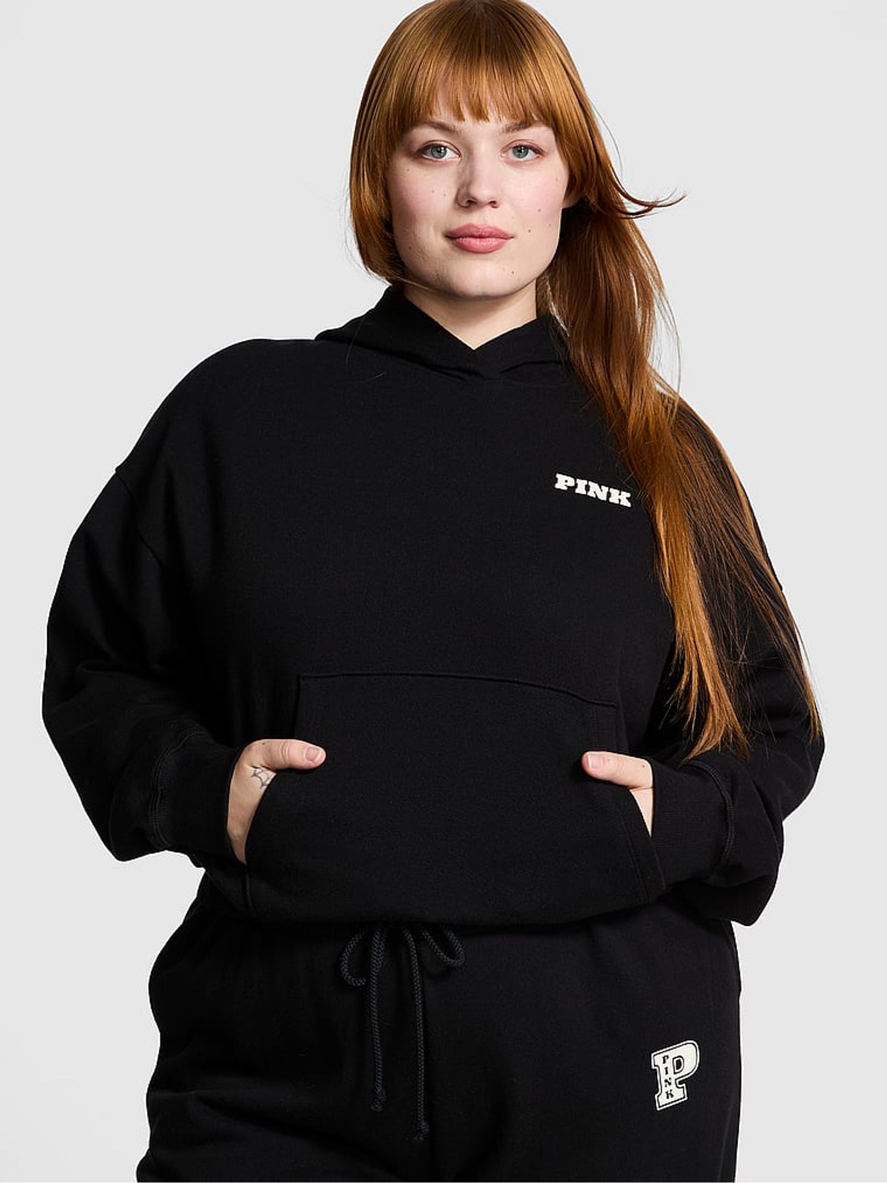 Black Oversized Pullover Hoodie