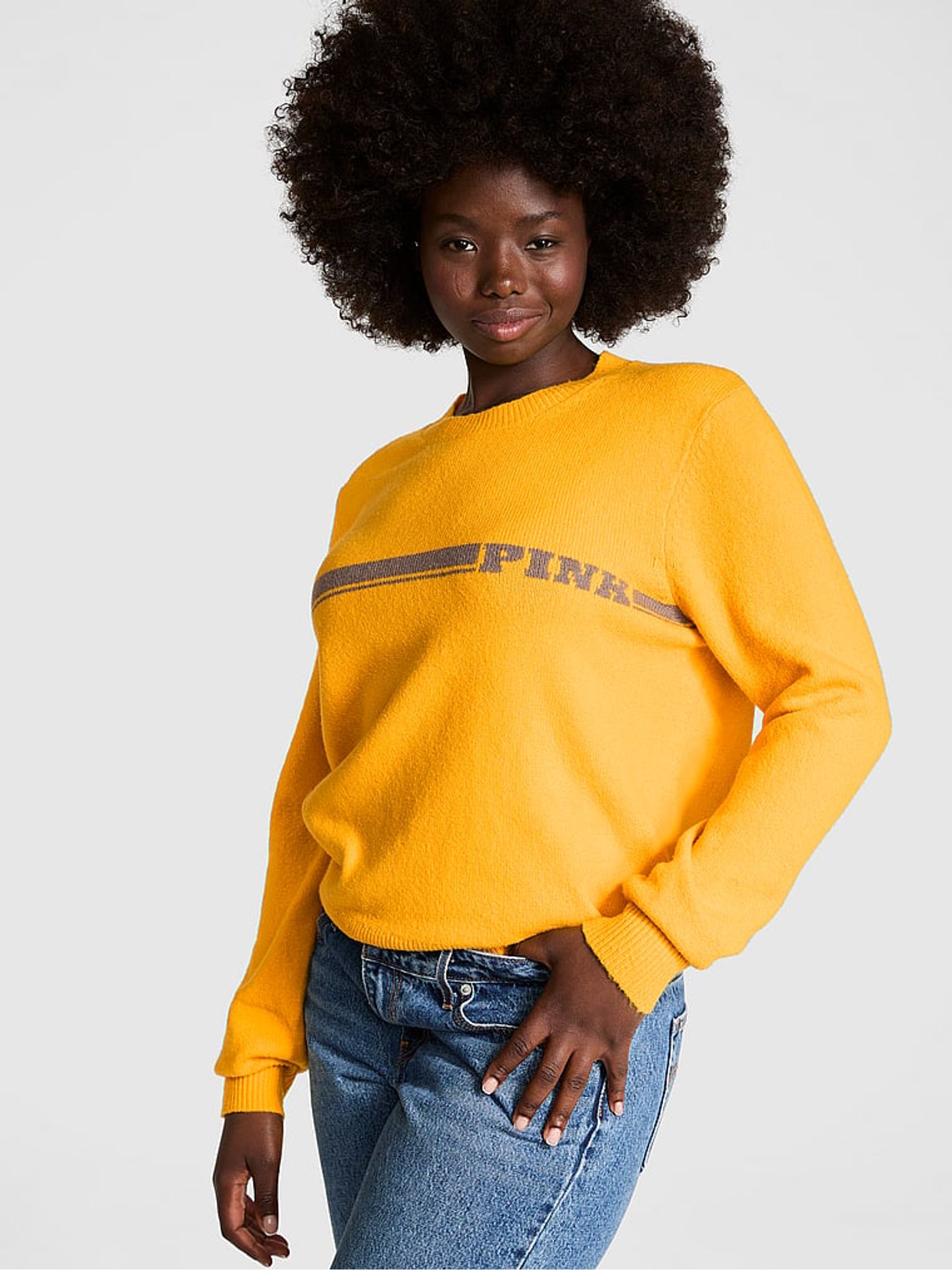 Yellow Gold Glow Crewneck Jumper