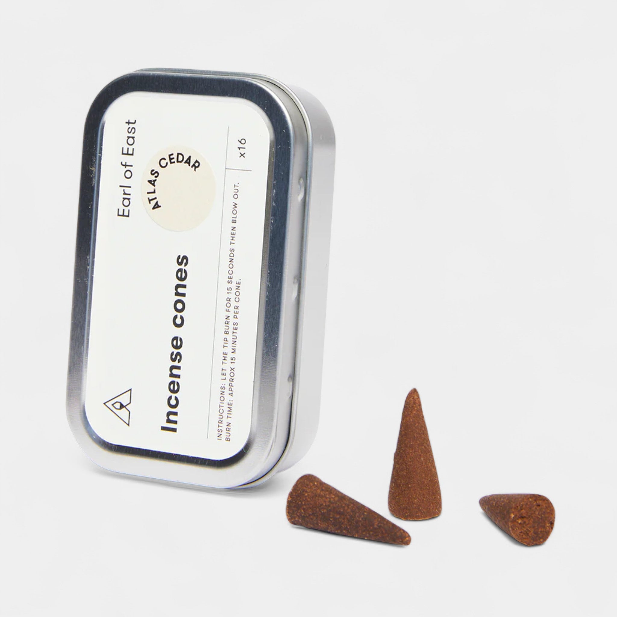 Earl of East | Atlas Cedar | Incense Cones - 16 pack