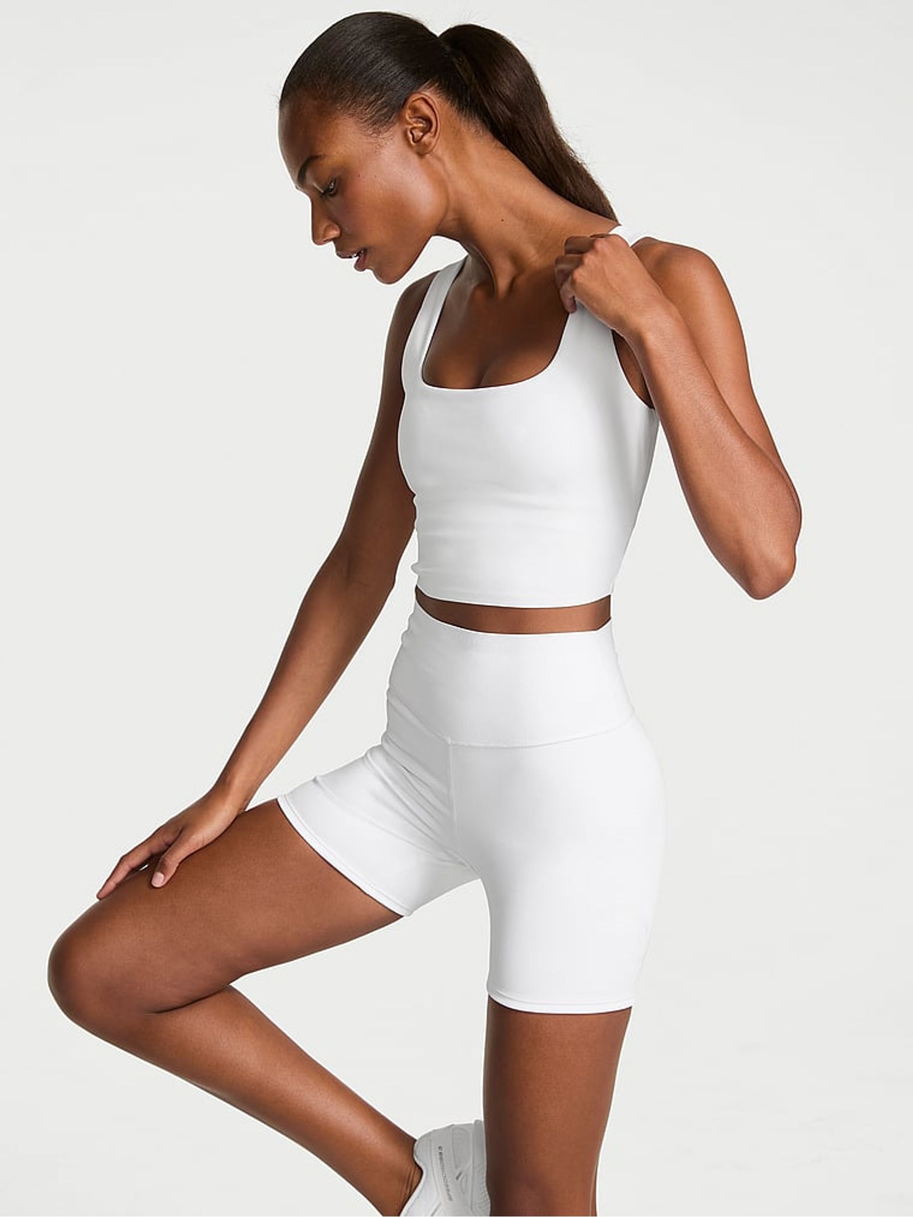 White Incredible Coverage™ 5" Bike Shorts