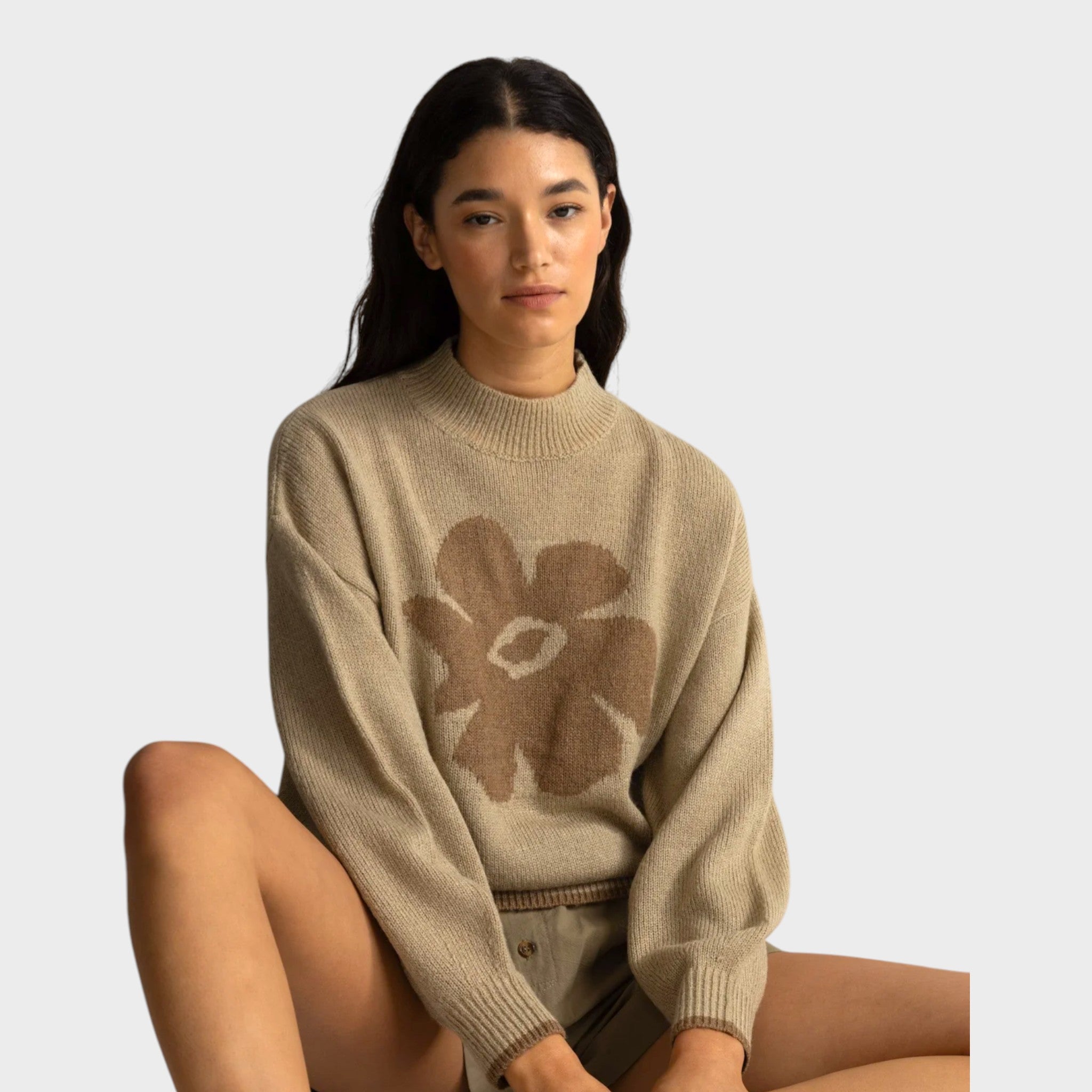 Rhythm Women's Juliet Floral Jumper - Beige