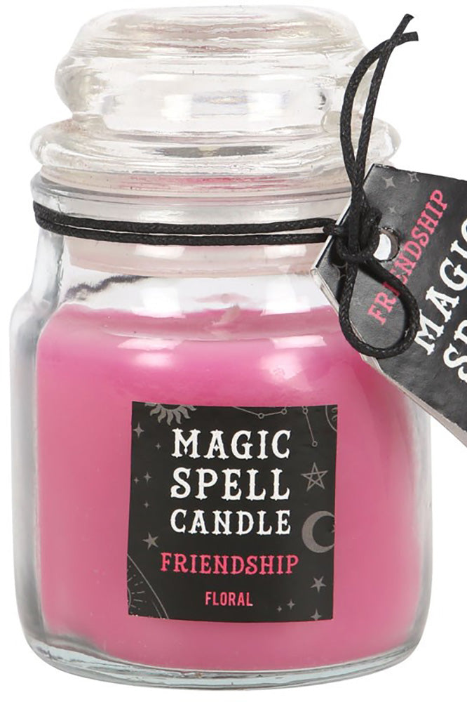 Floral Friendship Spell Candle Jar