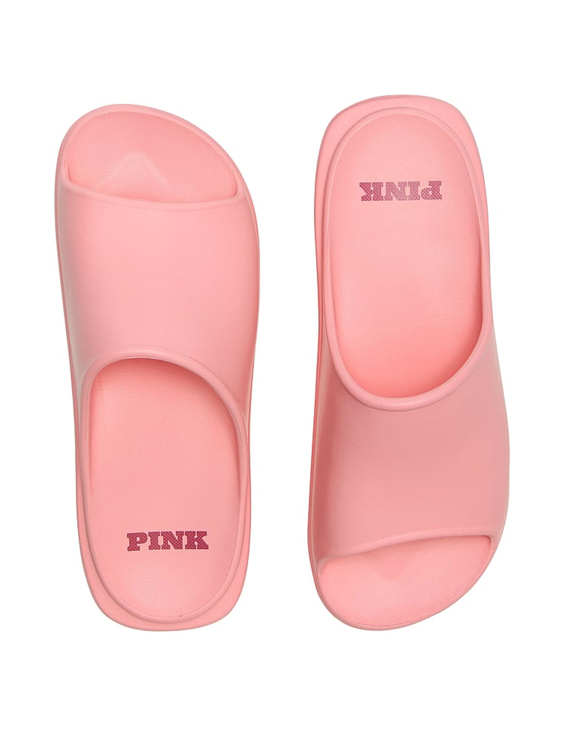 Petal Pink Platform Slide Sandals
