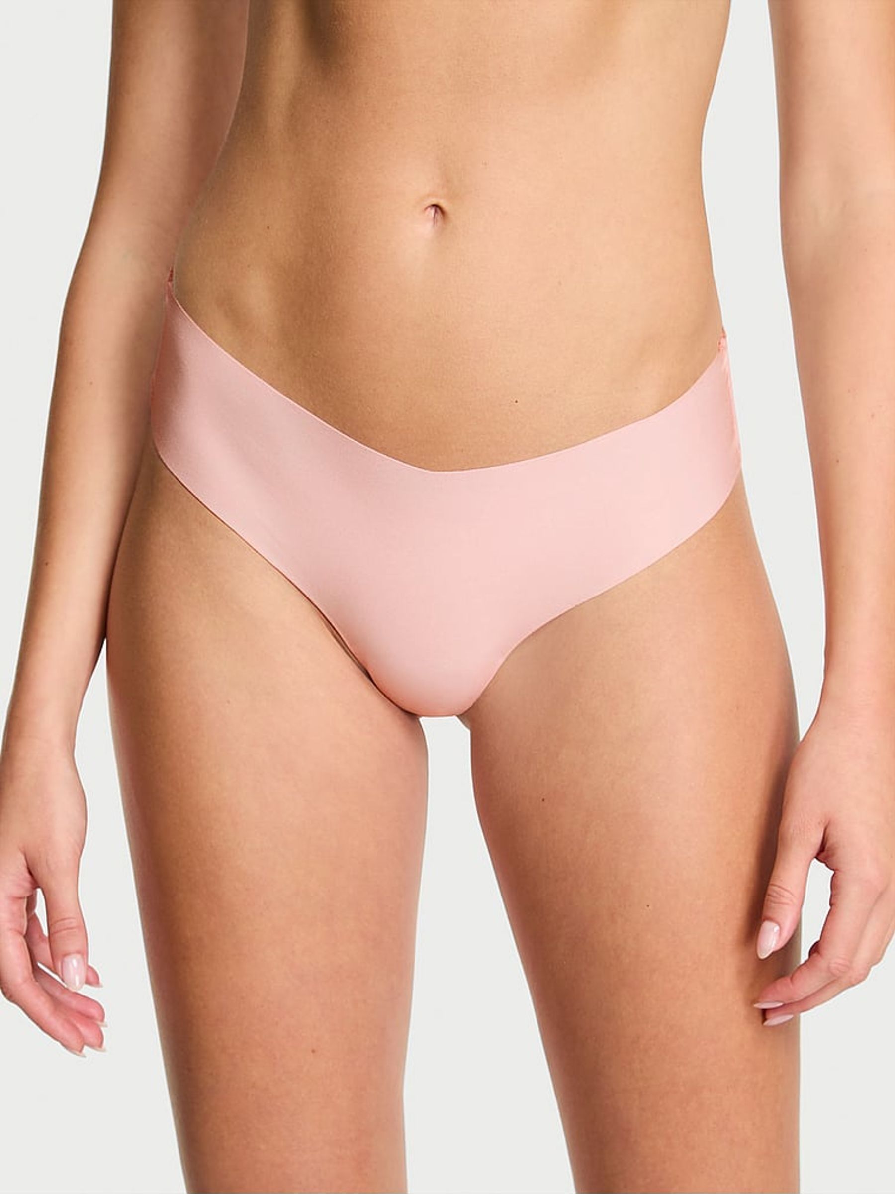 Angel Pink Thong Sheer Logo Knickers