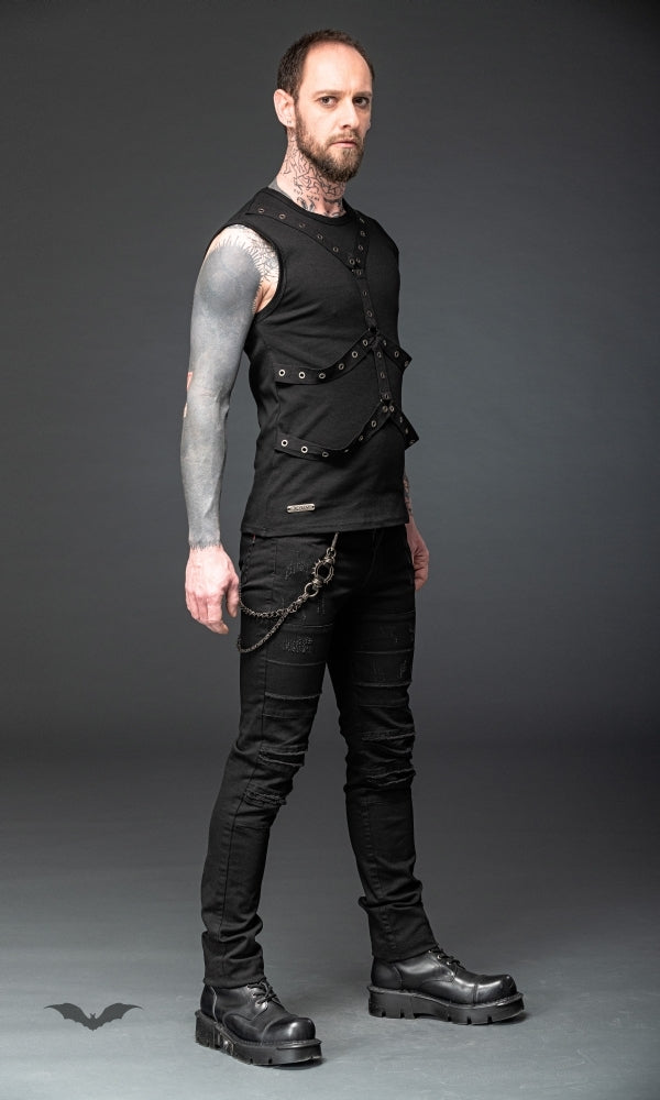 Queen of Darkness - Heavy key chain with ring and spikes by Grin Entertainment Store