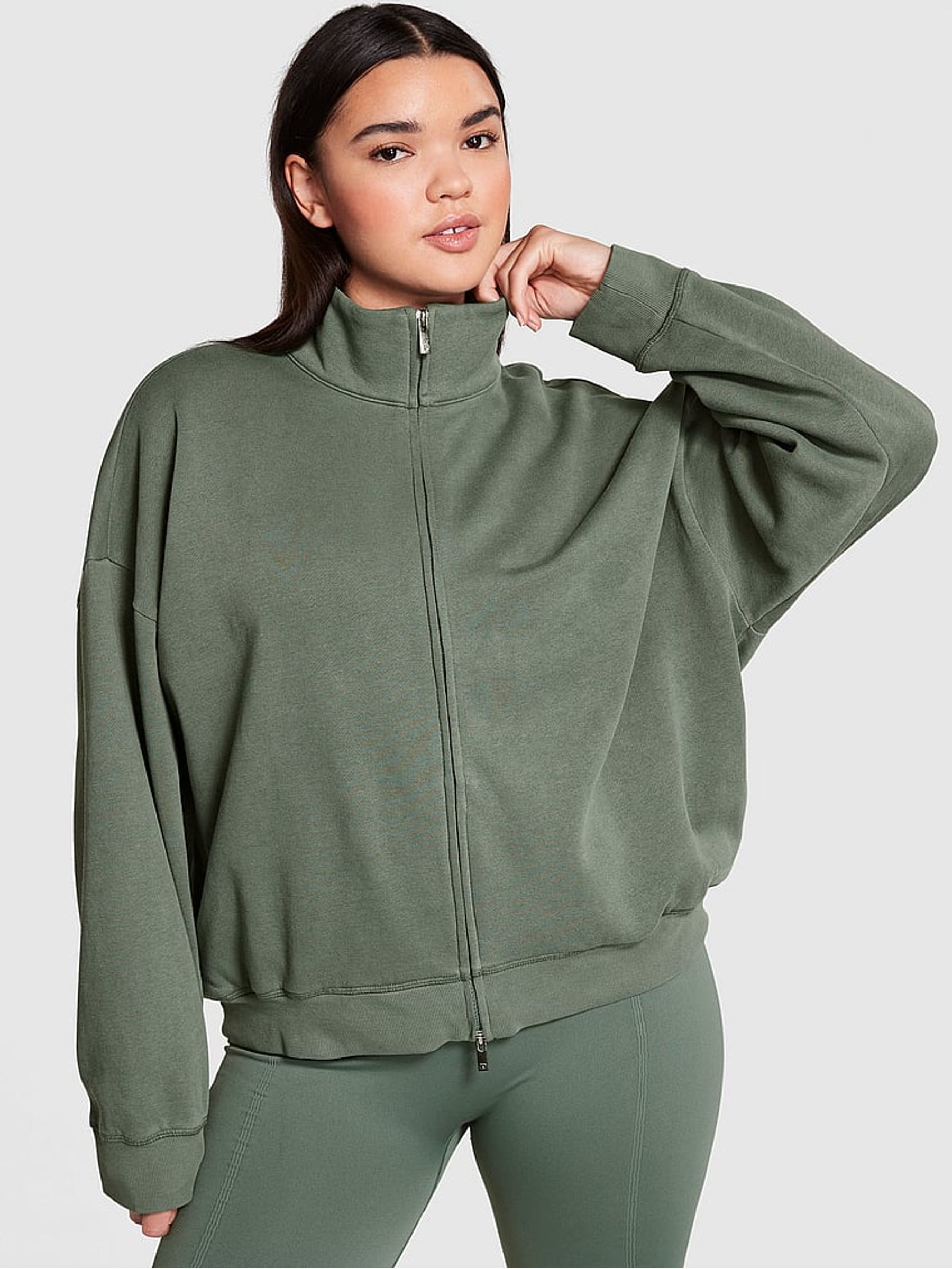 Fresh Forest Green Fleece Jacket