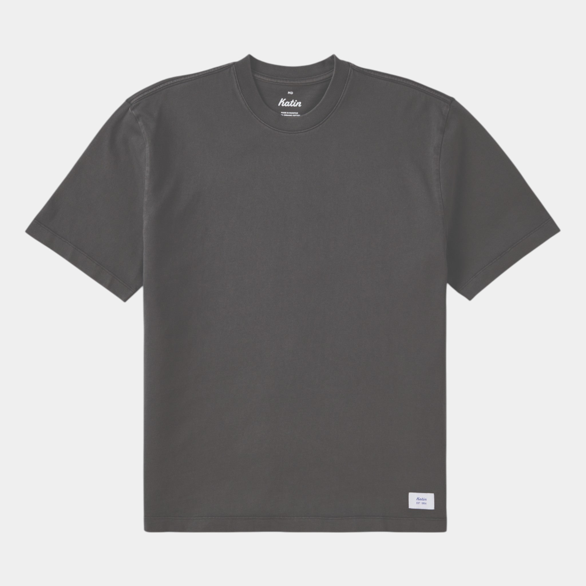 Katin Box Fit Heritage Tee - Black Washed Pigment Dye