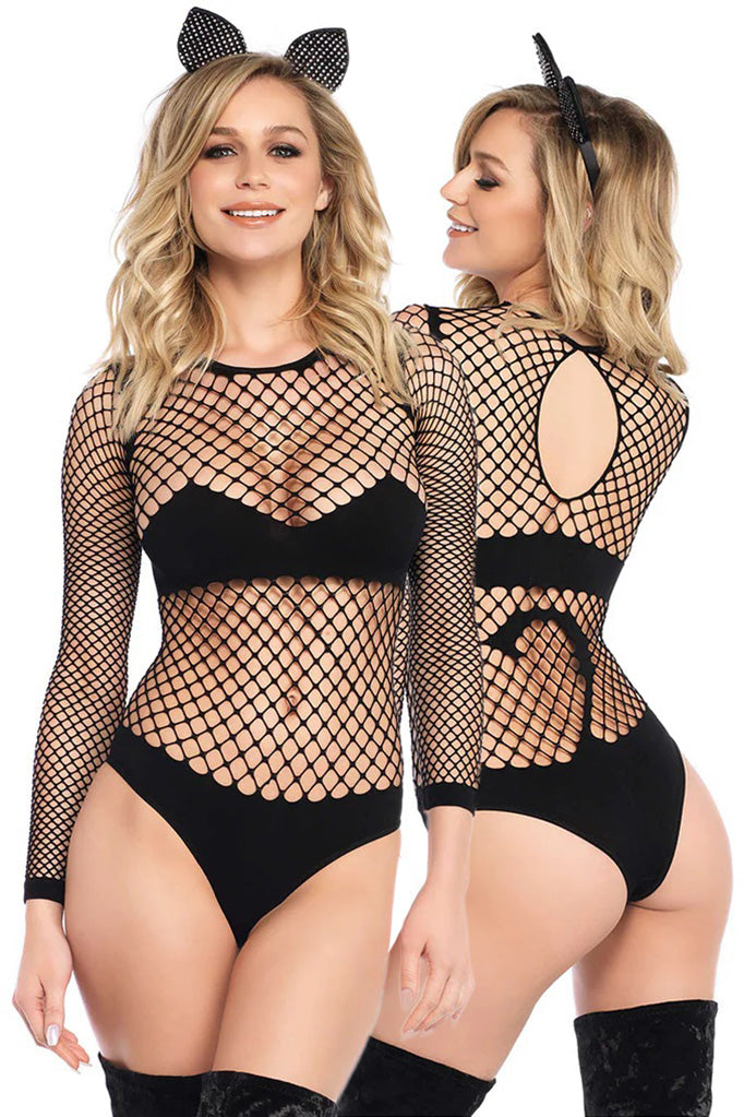 Leg Avenue Naughty Kitty Bodysuit (S/M)