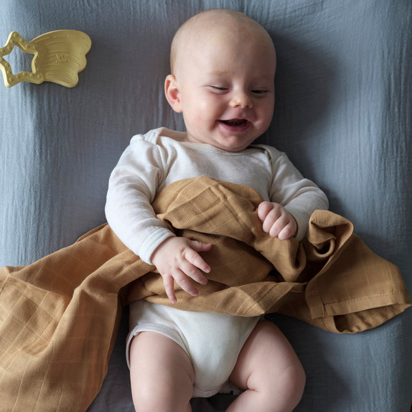Cotton Swaddle - Caramel