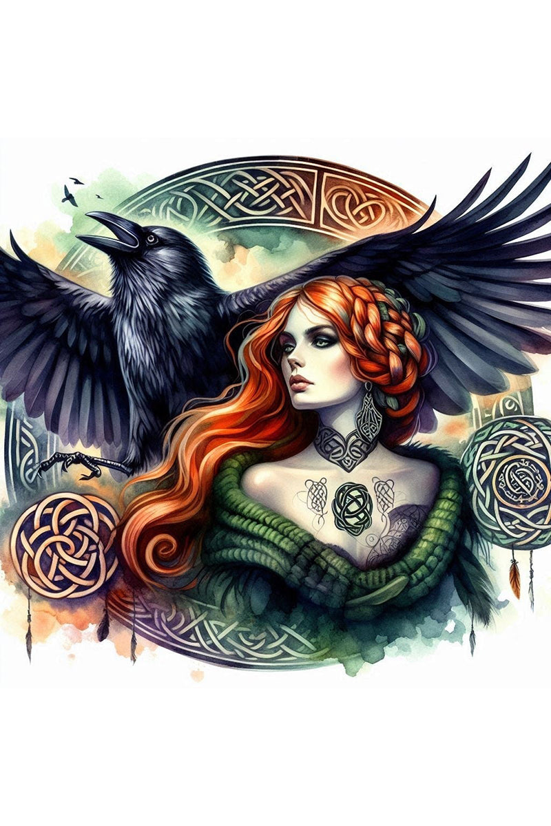 Oakhart Morrigan and Crow Print