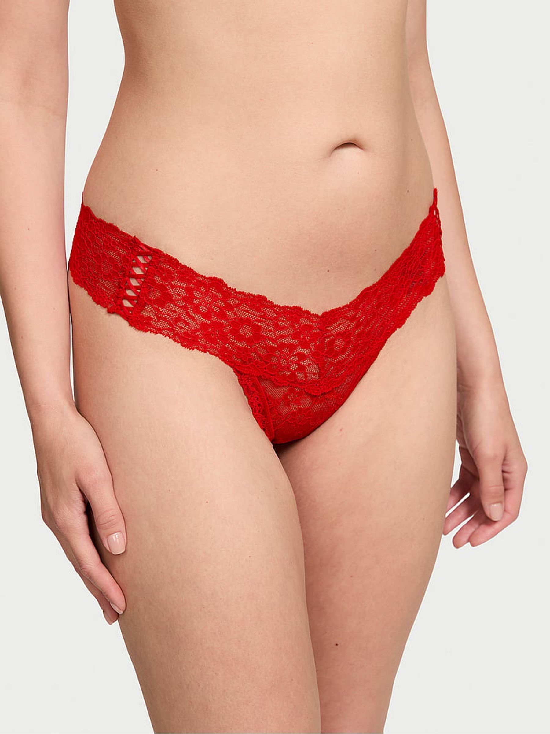 Lipstick Red Thong Knickers