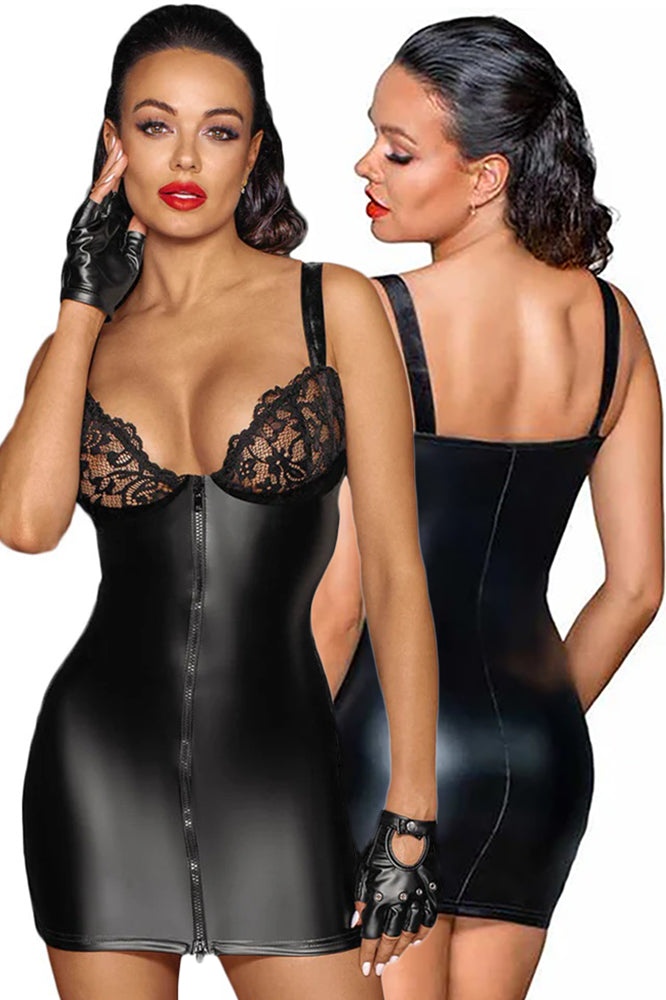 Noir Handmade Powerwetlook Mini-Dress